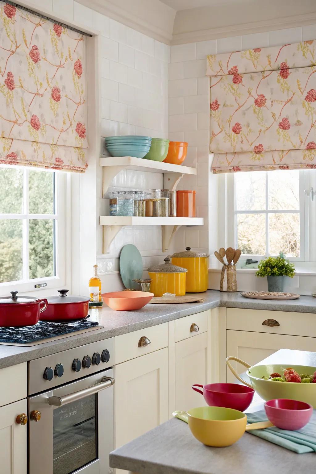 Long-lasting, easy-to-clean fabrics keep your kitchen feeling fresh.