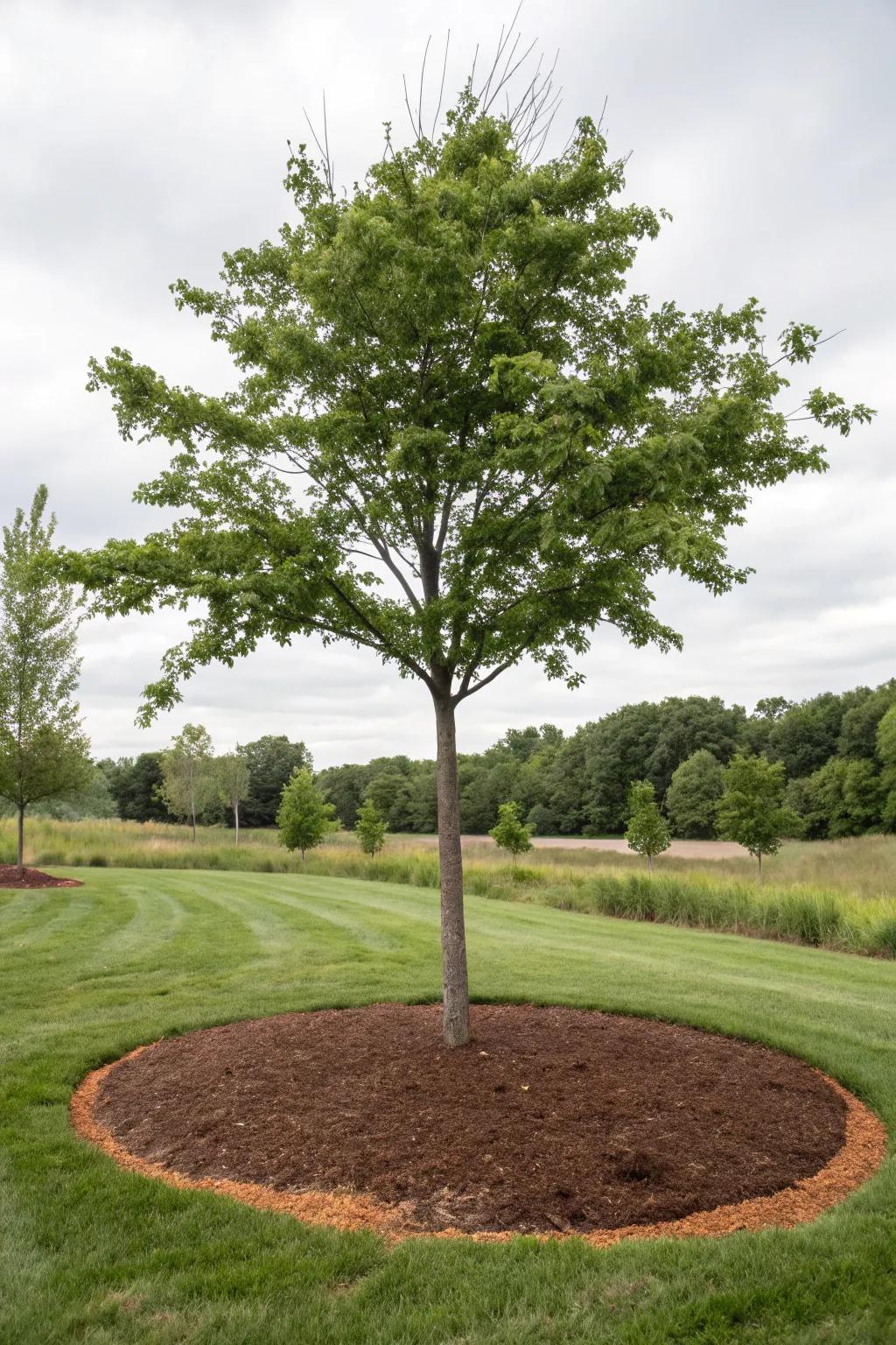 Boost and protect your trees with ground cover circles.