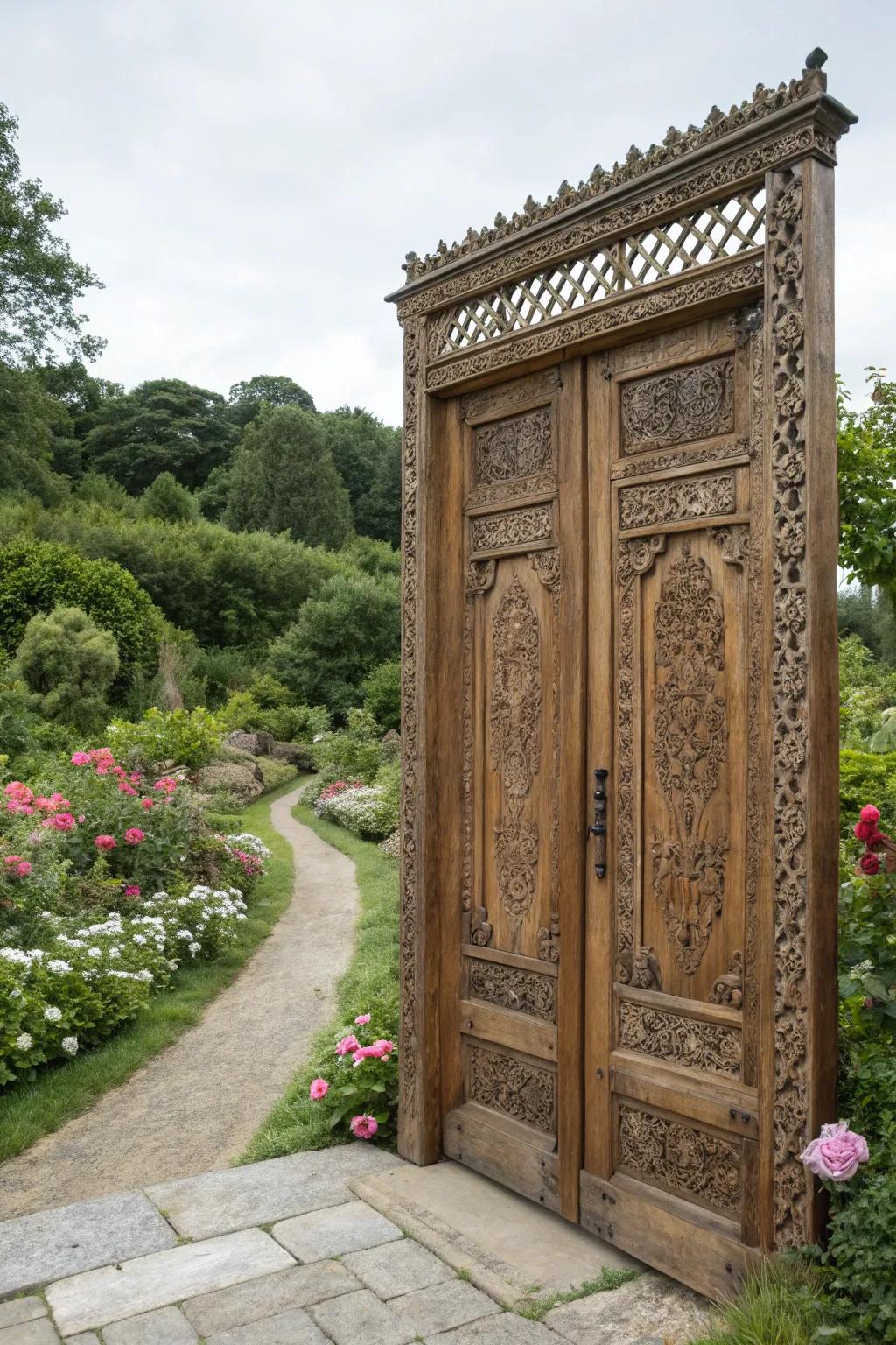 Dual entrances introduce a touch of elegance to any threshold.