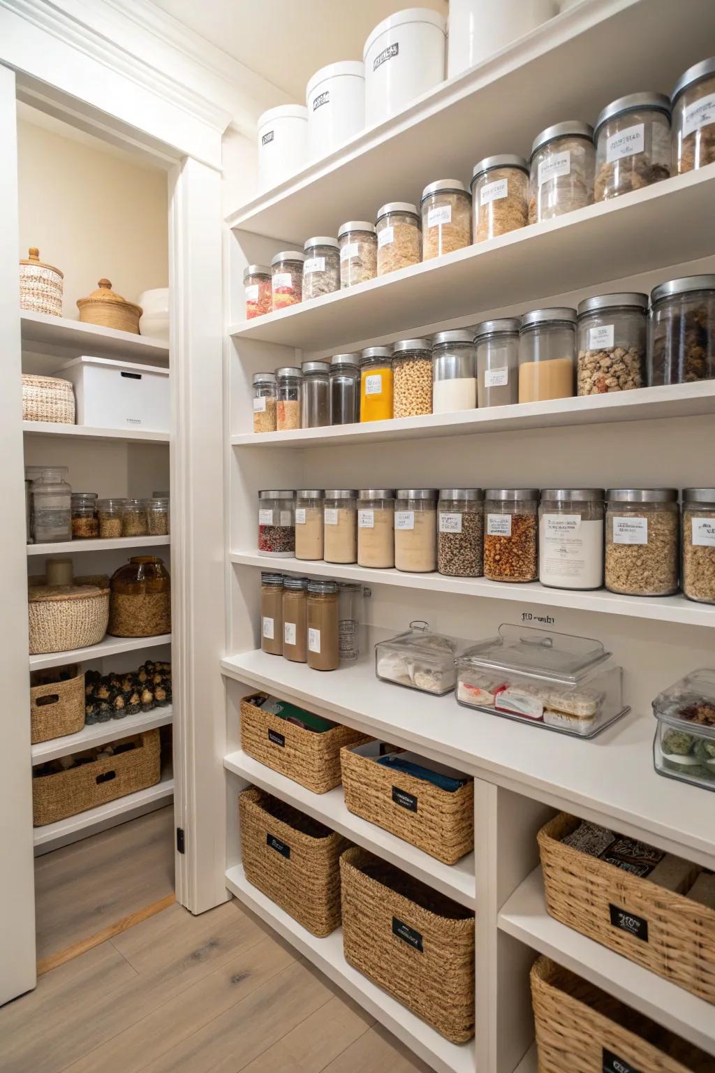 Labels sustain your pantry's order and efficiency.