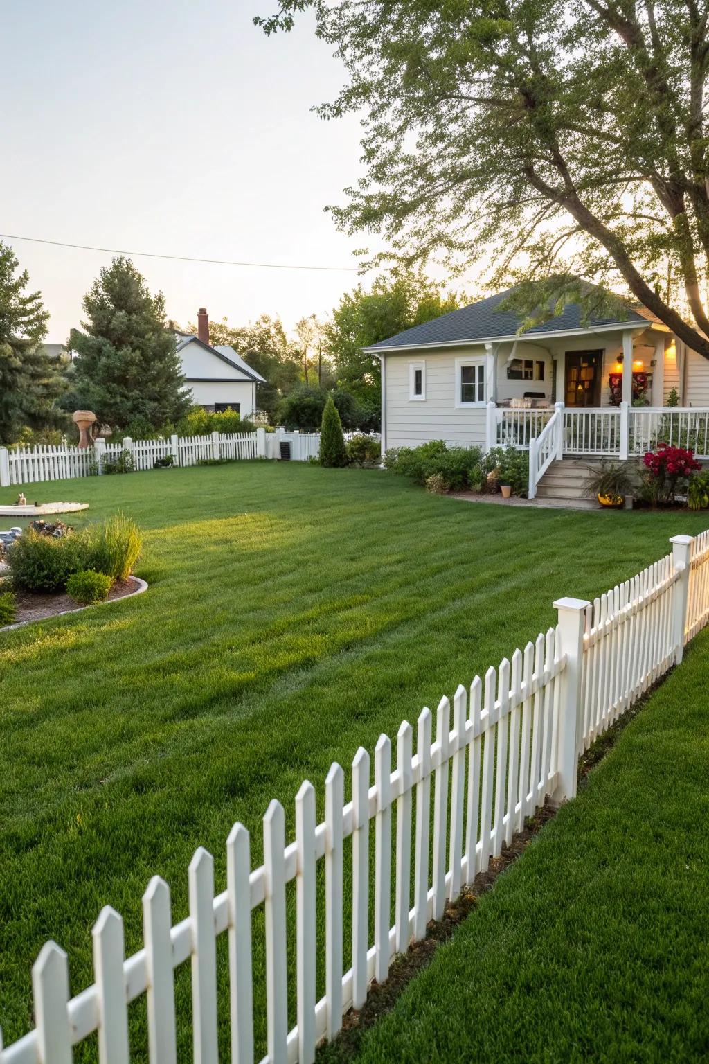 A perfectly manicured lawn that exudes health and vitality.