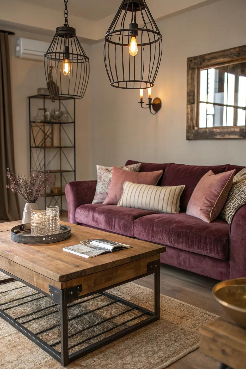 A blend of surfaces improves the lavishness of your parlor's look.
