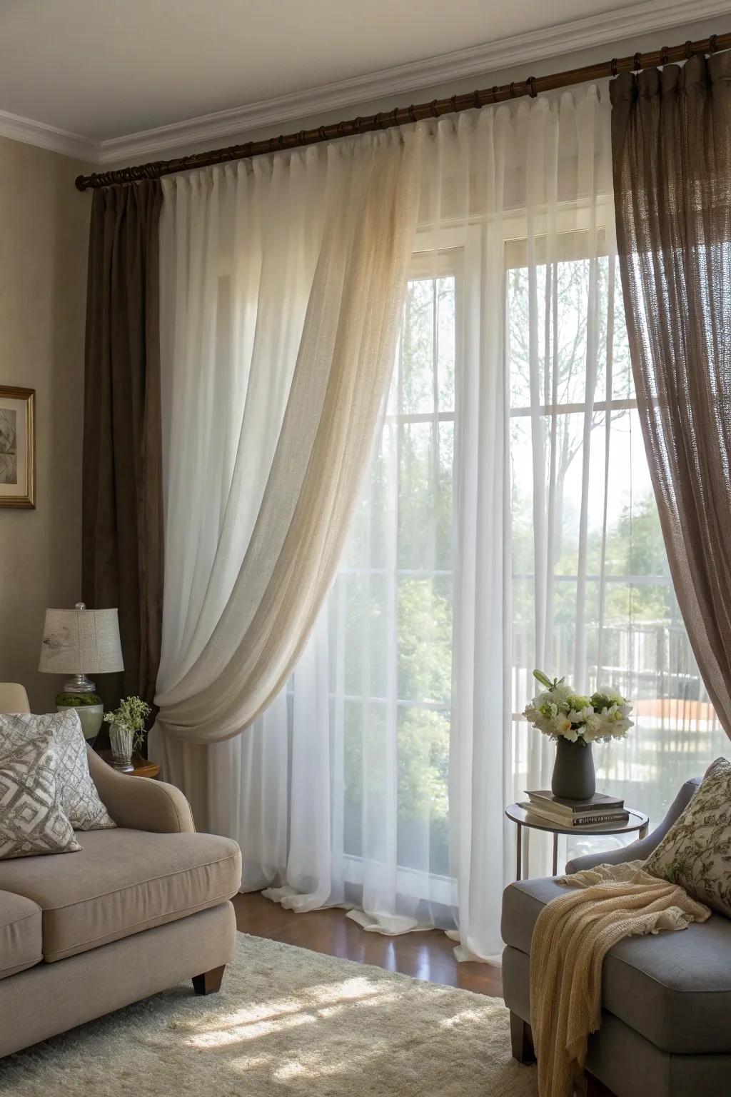 Layering textures creates a dynamic and rich visual effect.