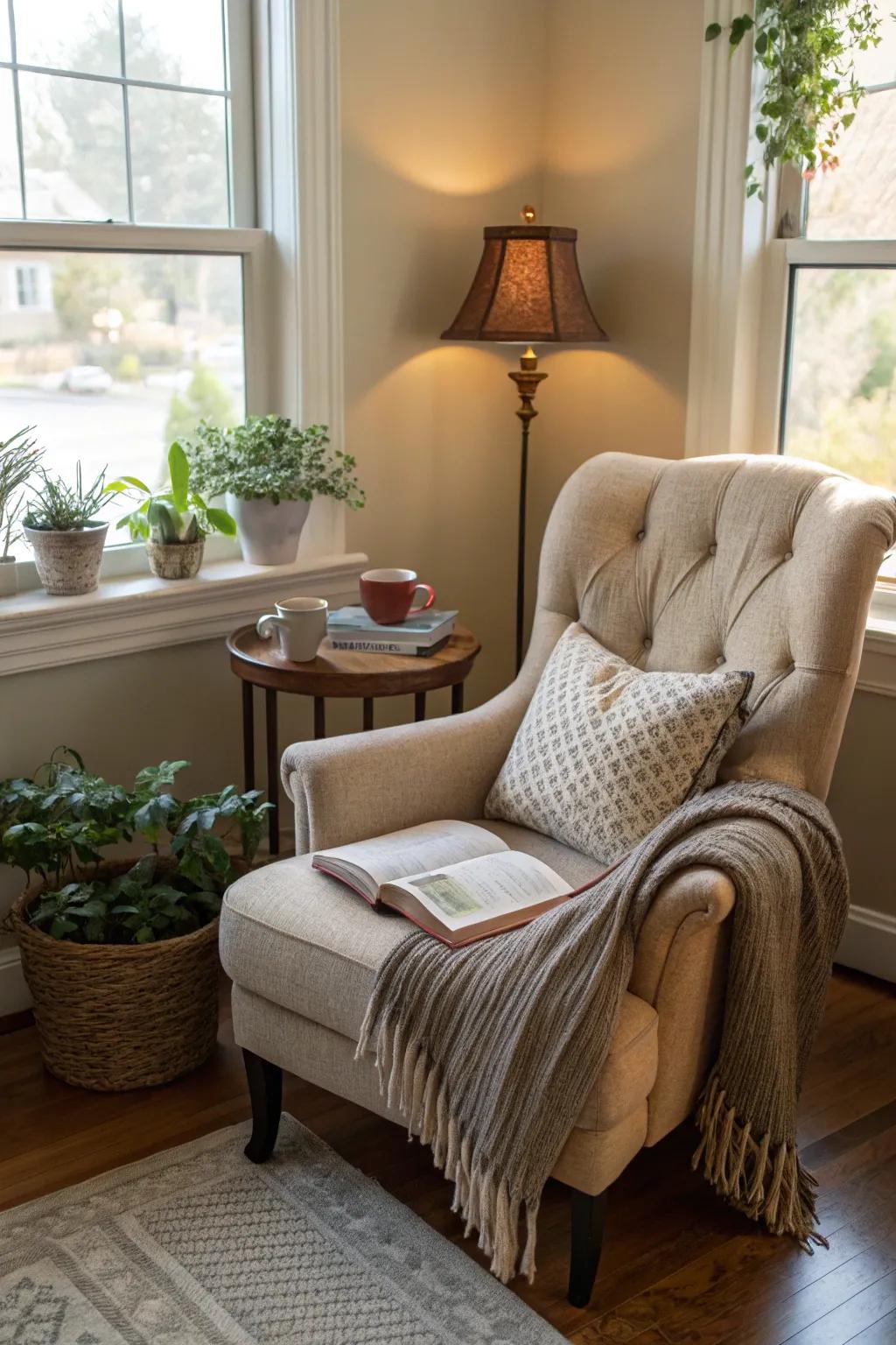Intimate nooks offer impeccable reading environments.