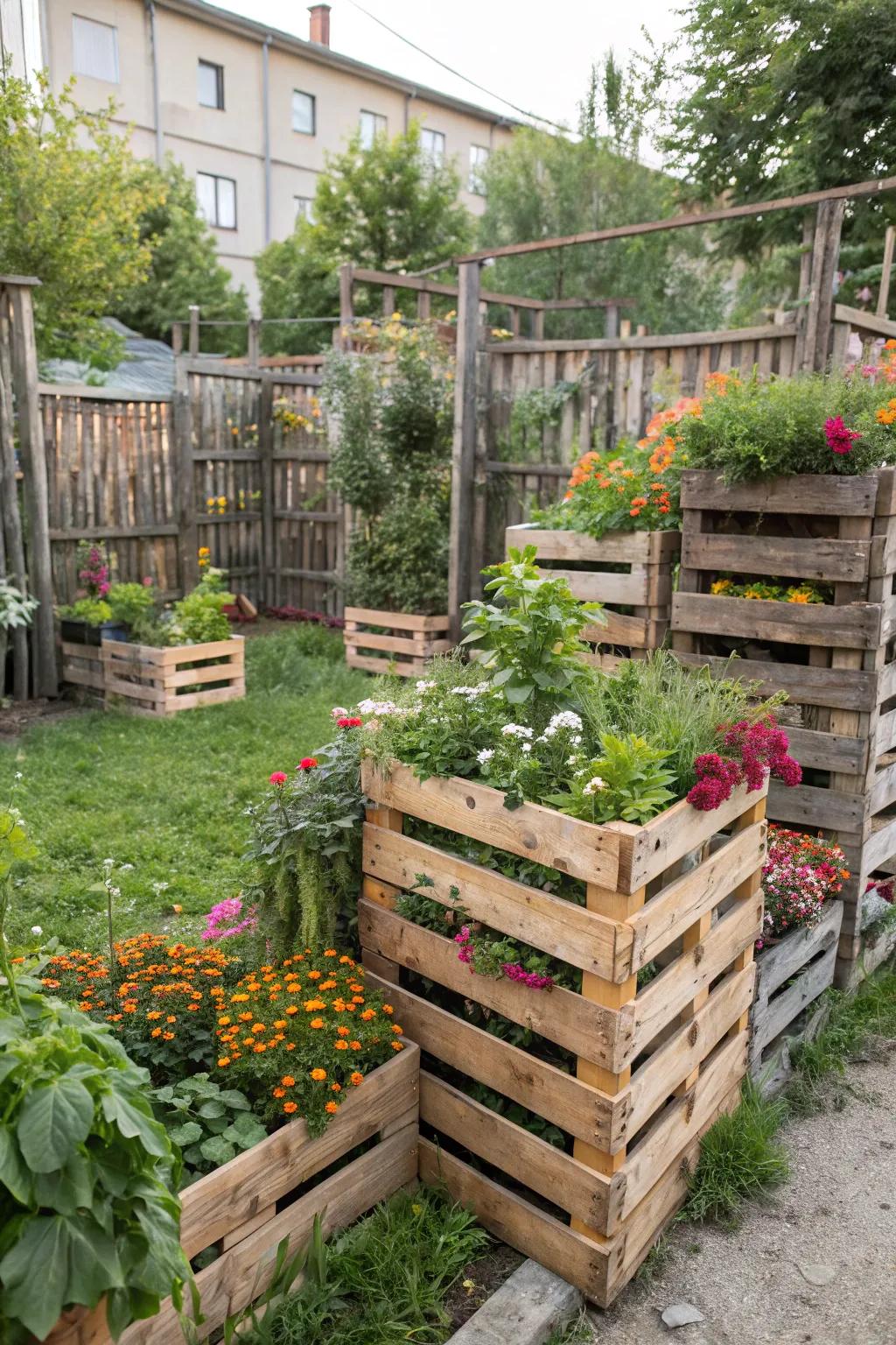 Turn regular pallets into a stylish, affordable fence.