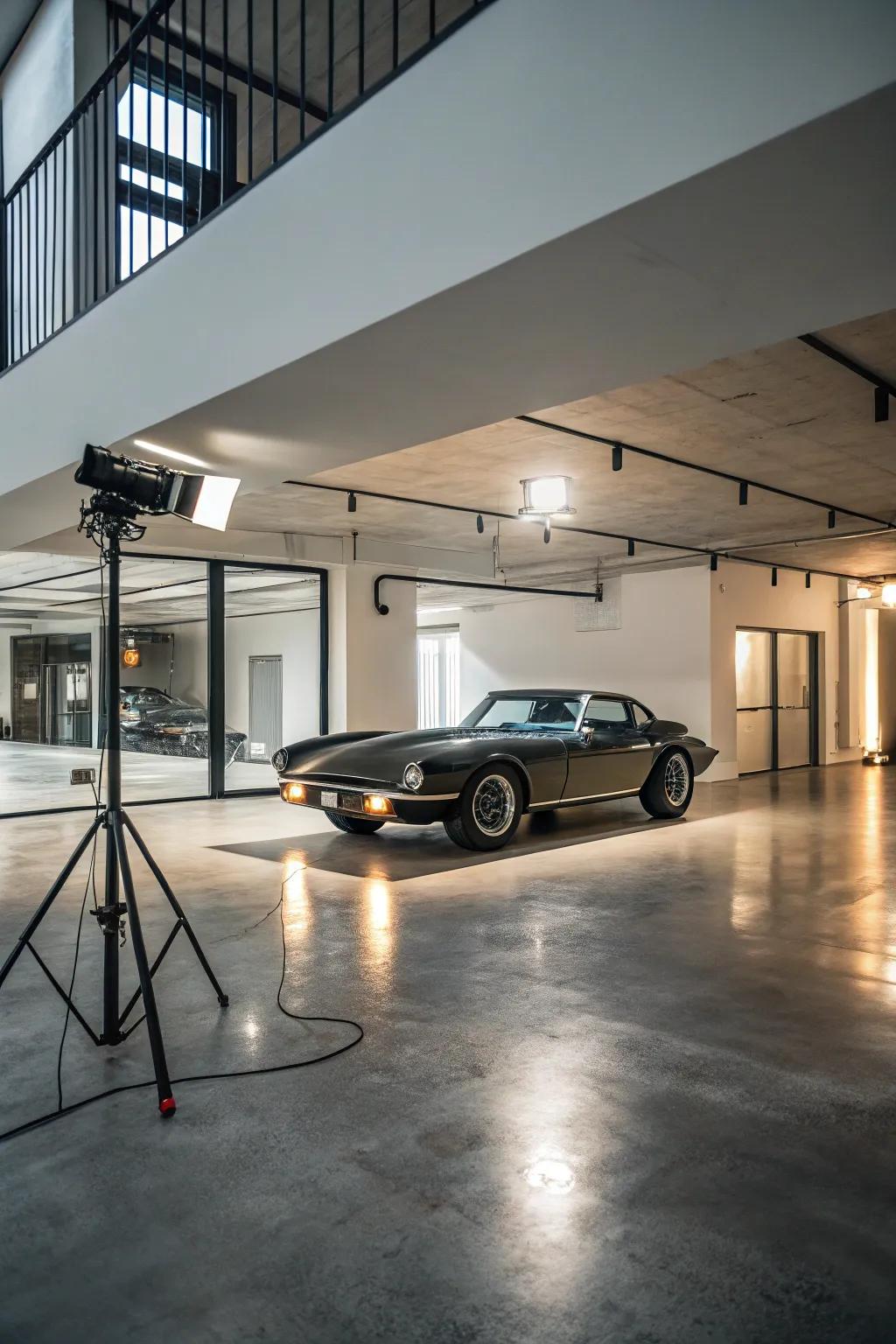 Articulate your vehicular passion via a distinct exhibition zone nestled in your loft.