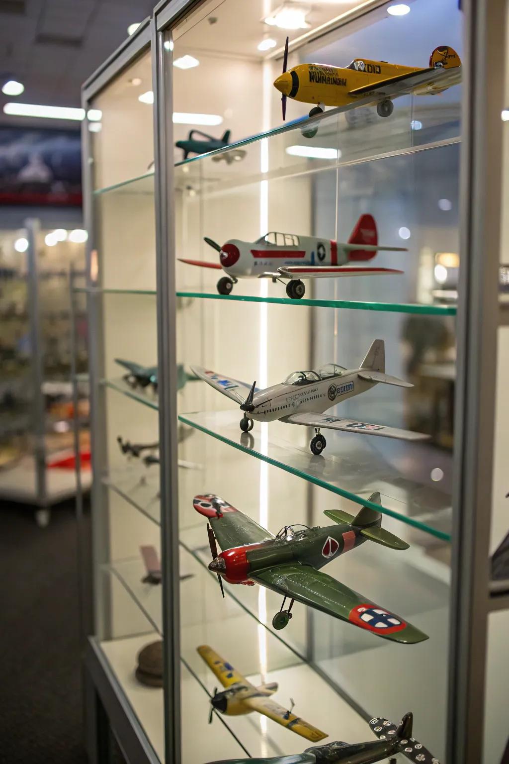 Glass cabinets provide both protection and sophistication to your display.
