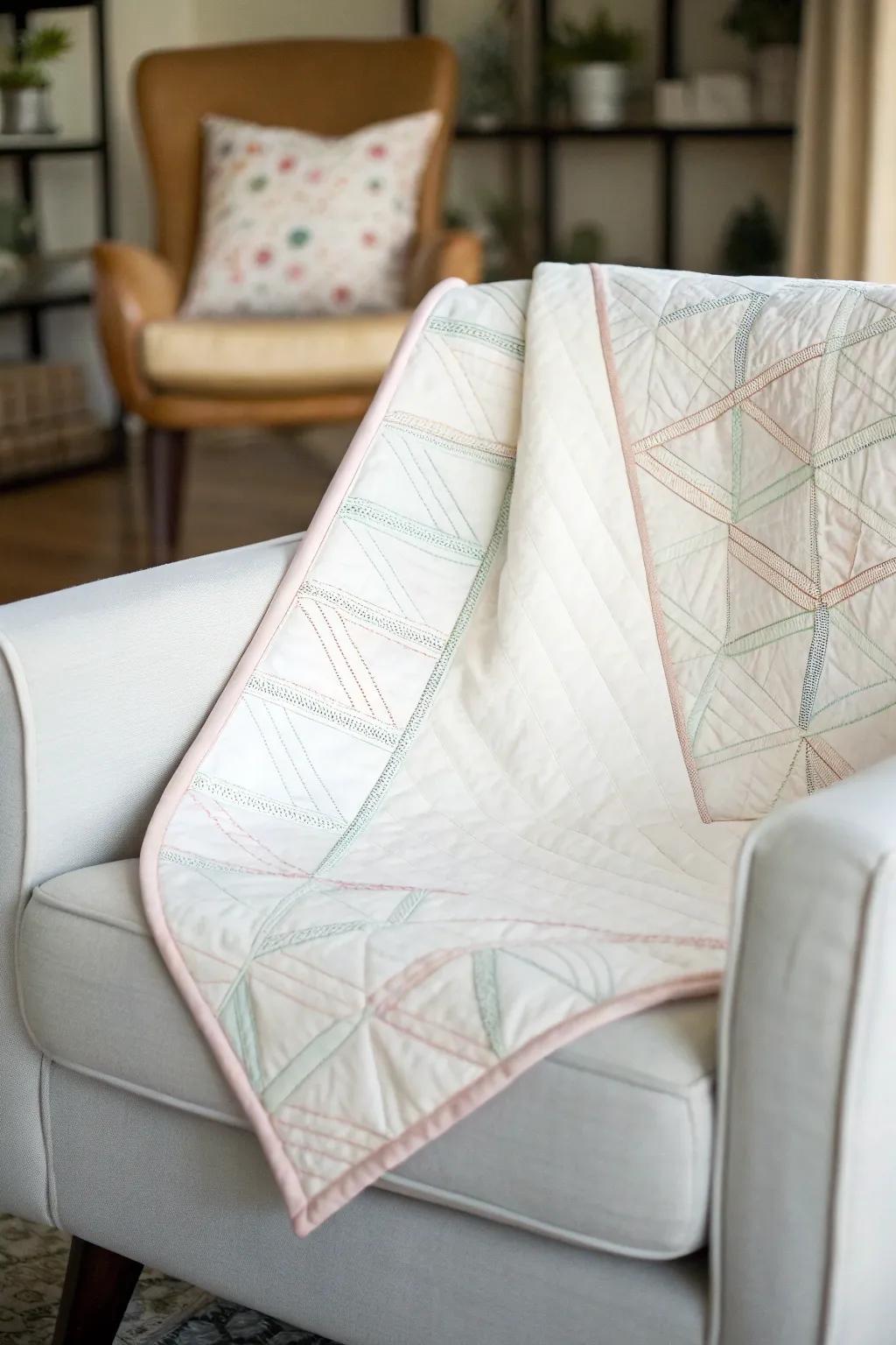 Minimalist comforters bring a whisper of elegance with their clean lines and simple patterns.