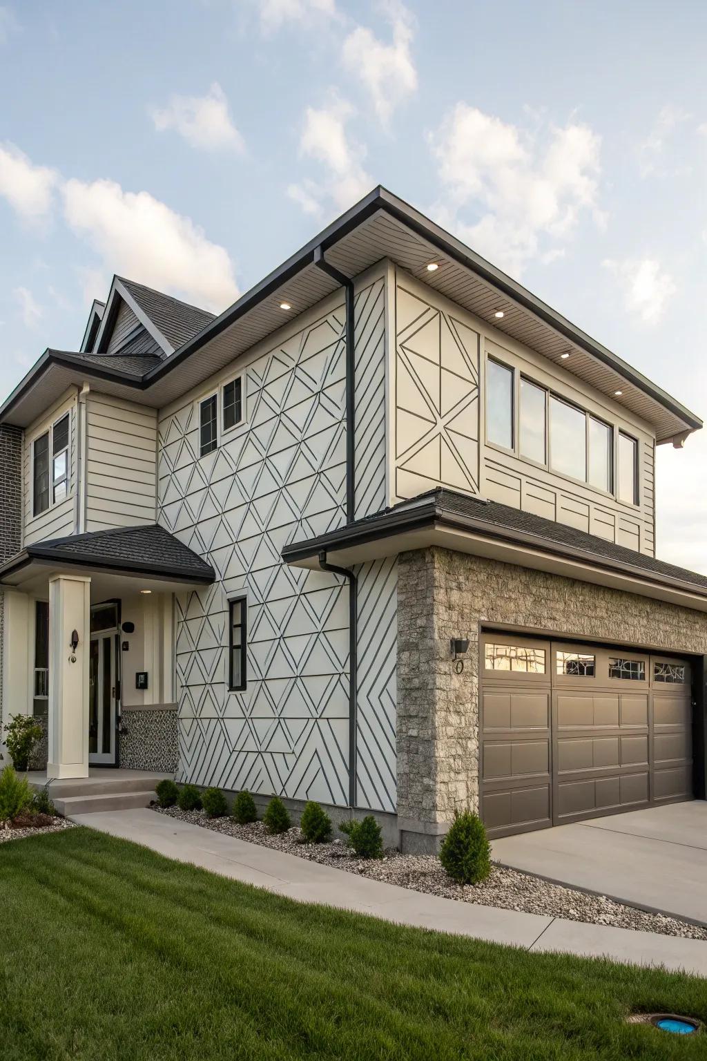 Geometric patterns introduce a hint of modern refinement.