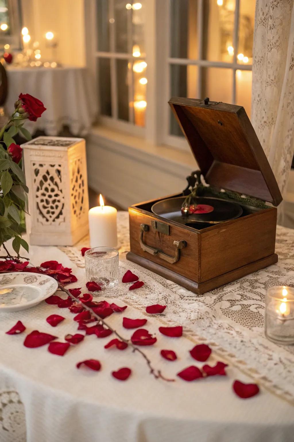 An amorous melody chest setting that embodies the language of love.