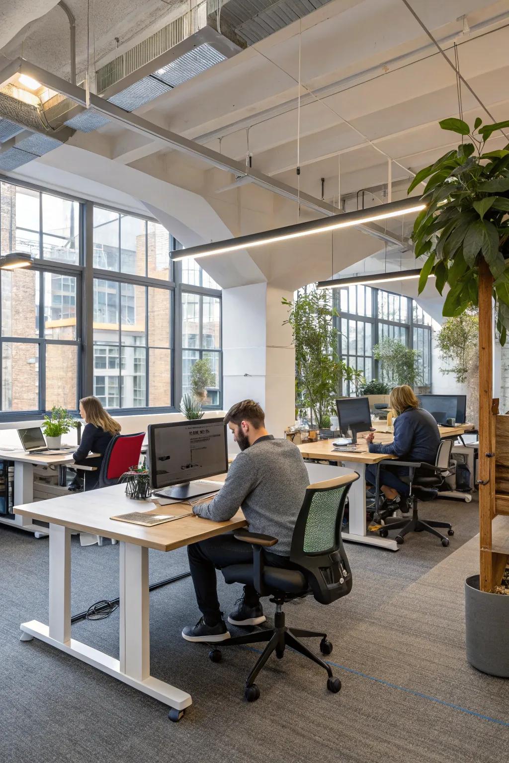 Dynamic workspaces designed to suit your body’s requirements.