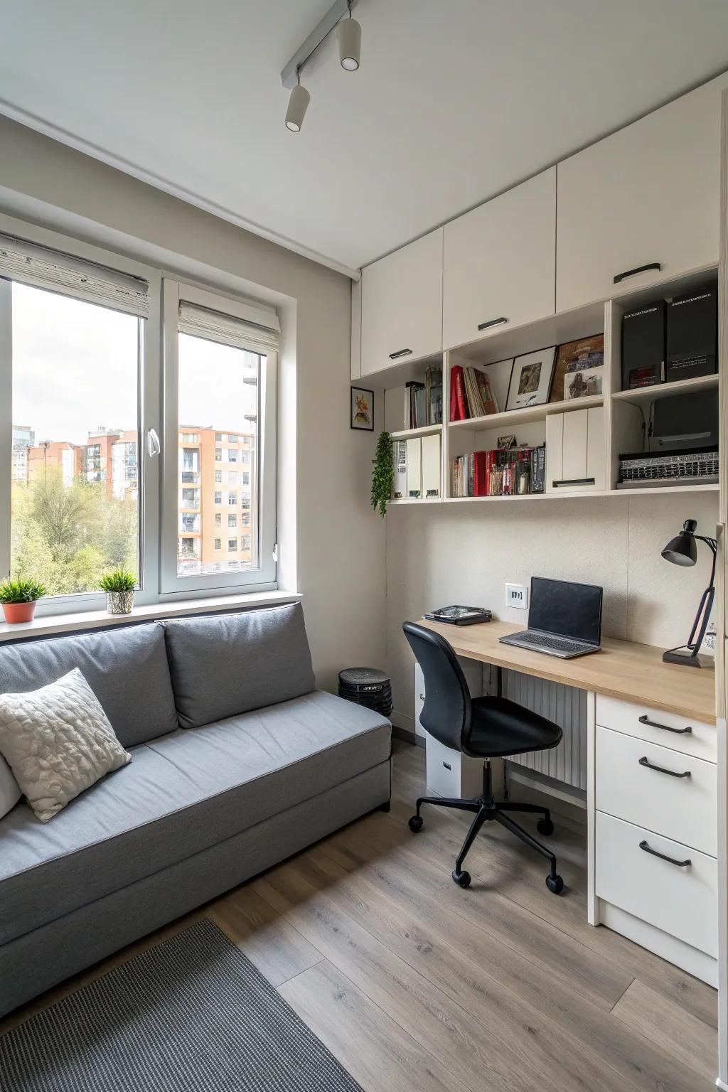 Maximize your space with a streamlined and effective design.