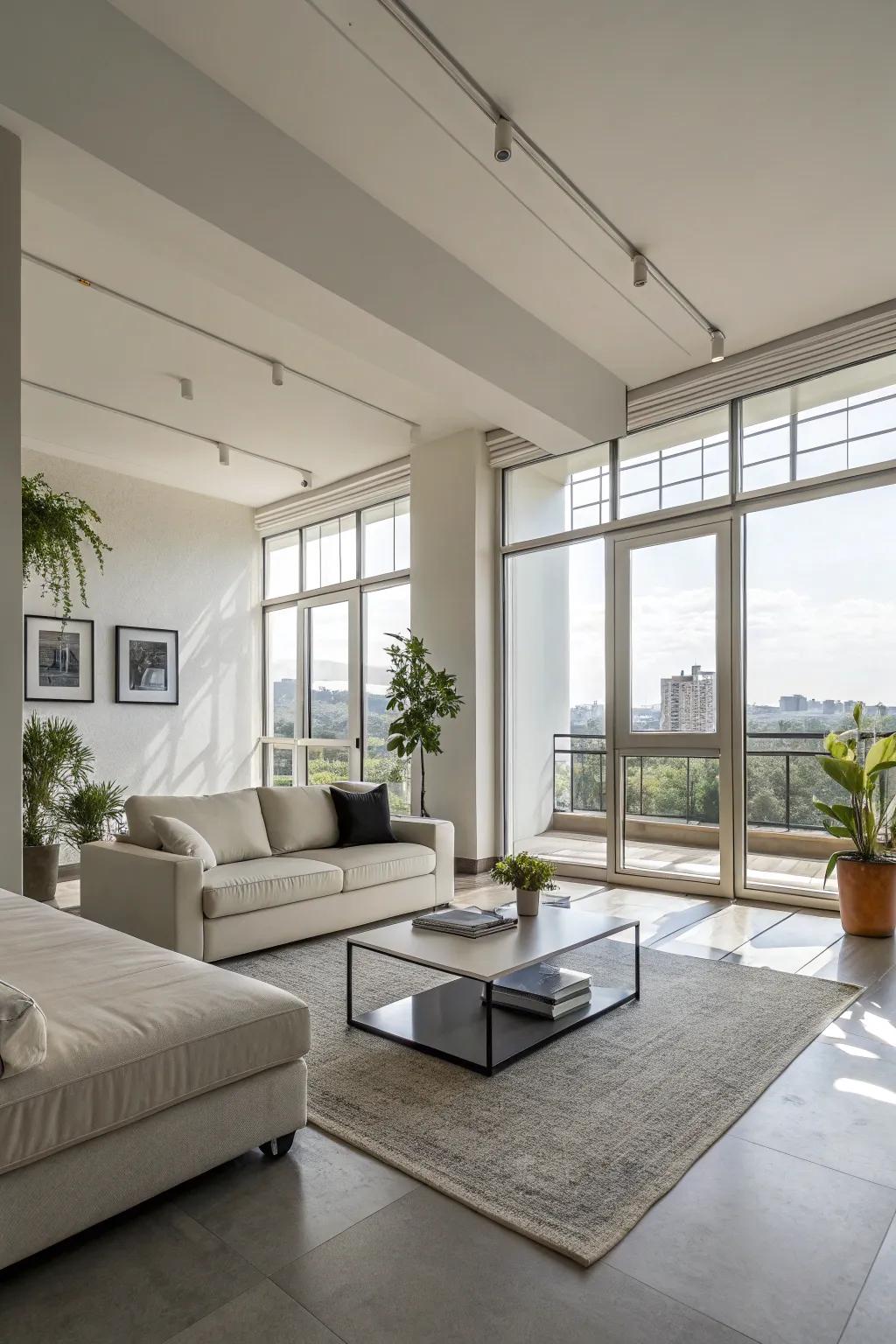 Minimalist furniture ensures your area remains uncluttered and efficient.