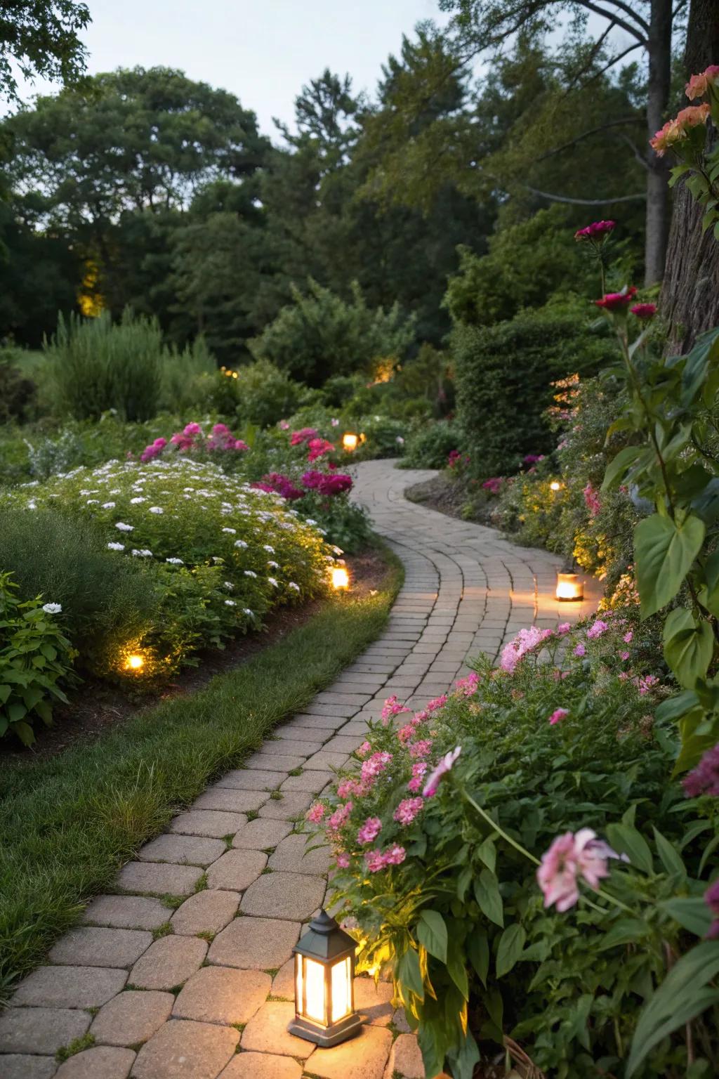 Smoothly combine lights within nature.