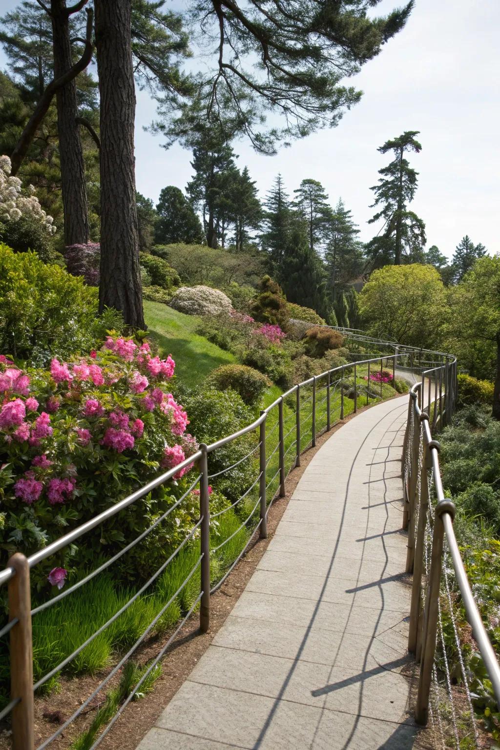 Wire barriers allow unhindered sights and a simplistic feature.