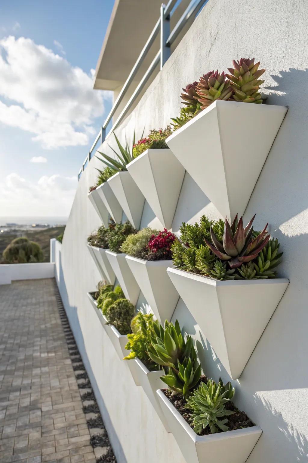 Modernize your area with geometric vessel designs.