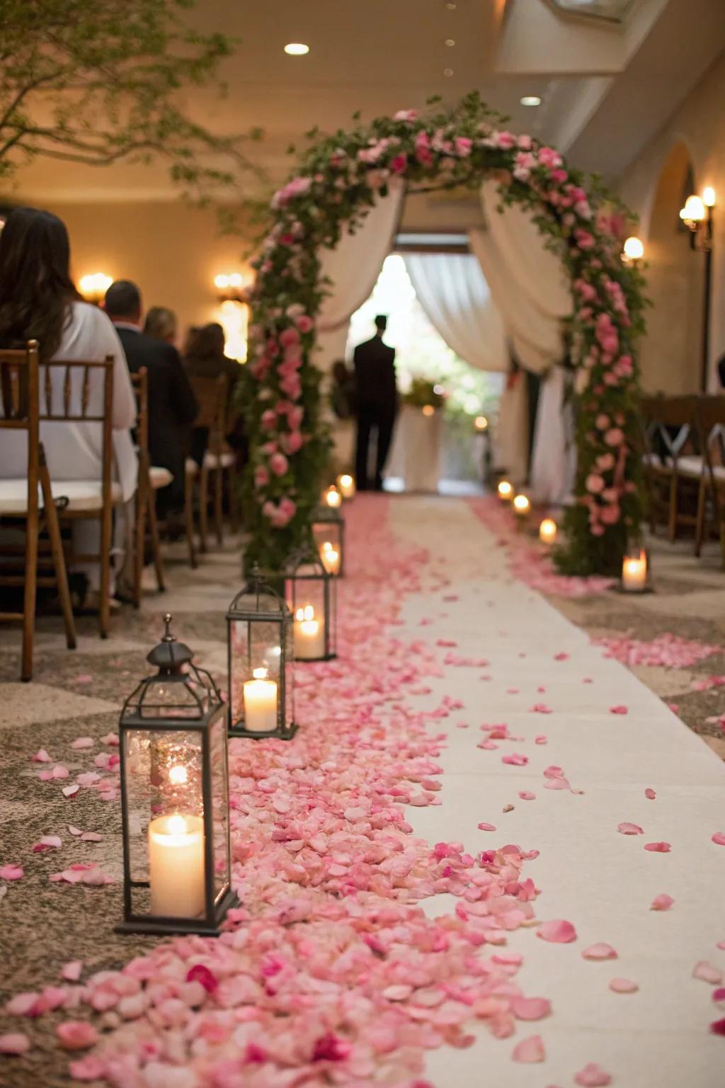 Guide your march with beautifully adorned walkway trimmings.