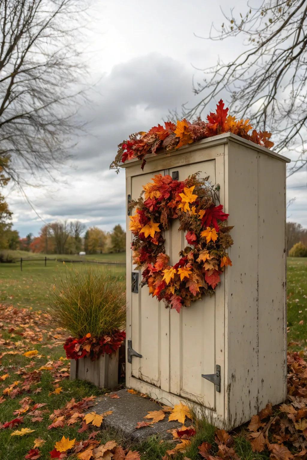 Celebrate each season with a decorative wreath for your locker.