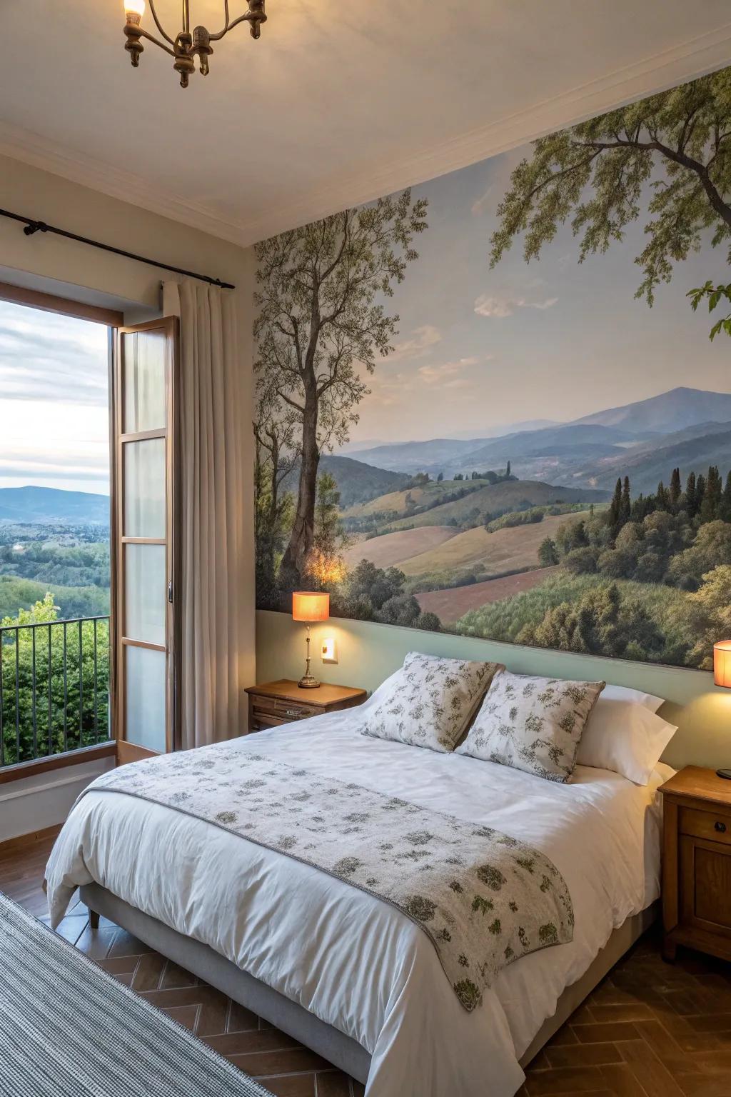 Murals transform your accent wall into an artistic expression.