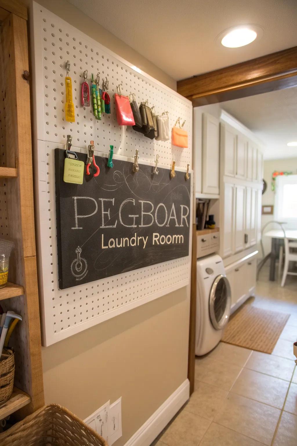 Chalkboard accents add a personal touch.