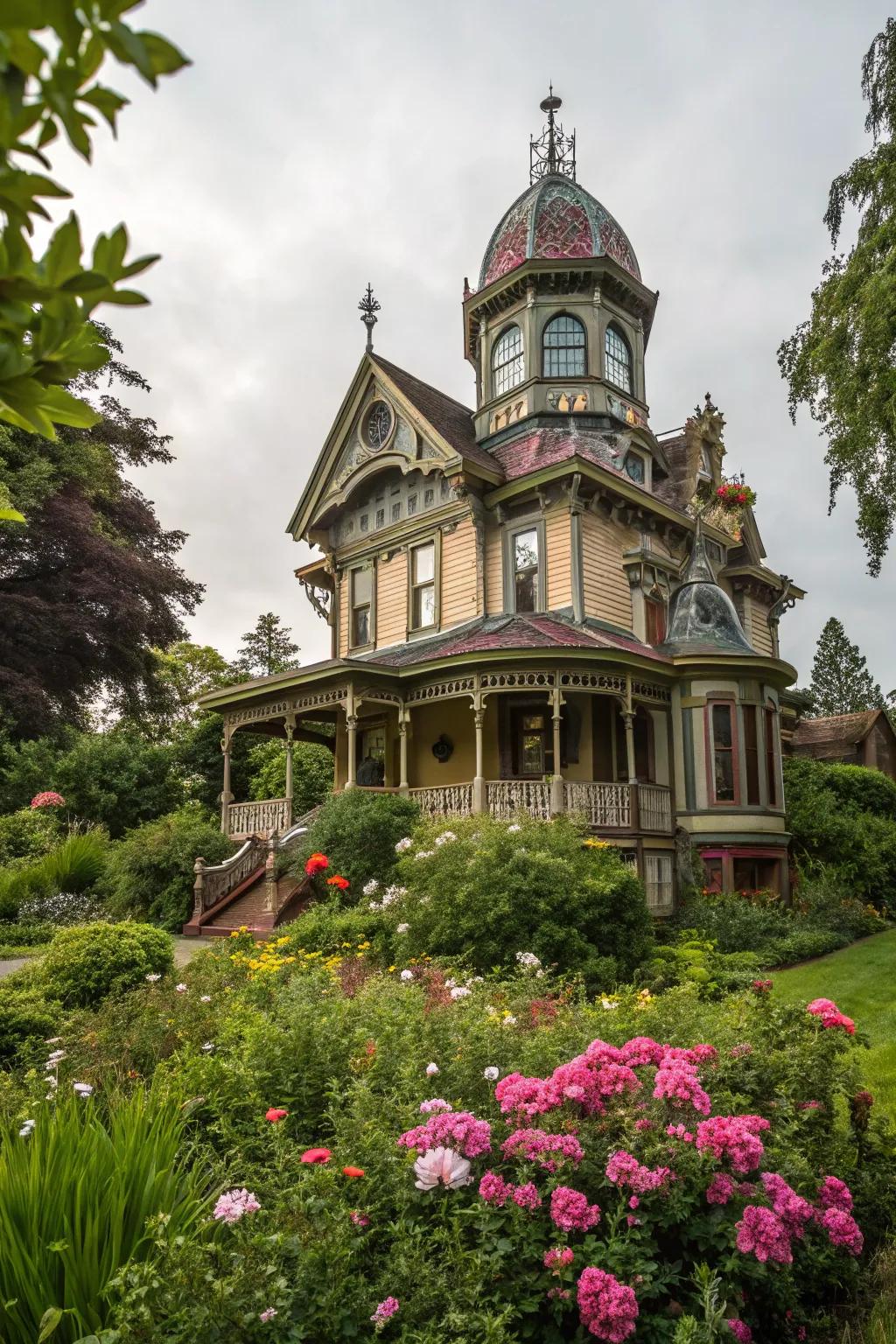 A Victorian house adorned with an ornate cupola, introducing a hint of sophistication.