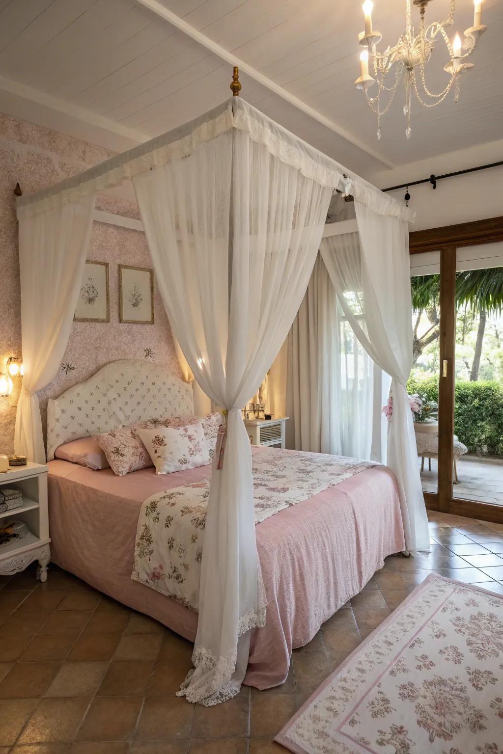 Pastel tones bring a delightful charm to your bedroom decor.