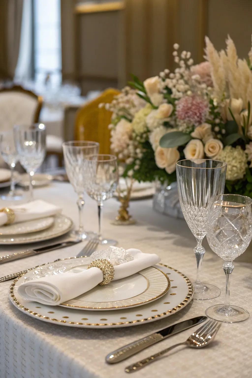 Elevate your dining experience with formal sophistication.