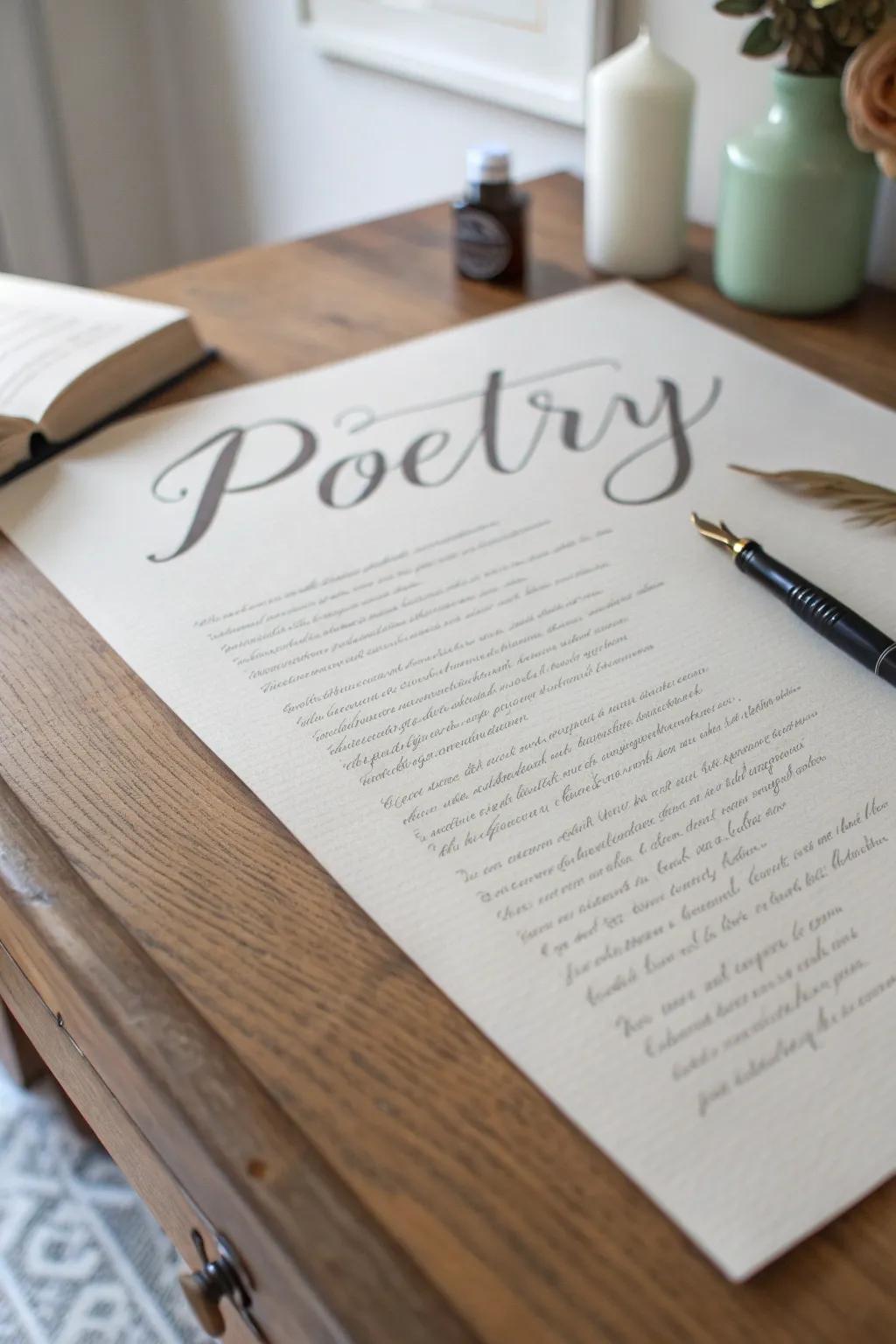 Print can amplify a poem's visual fascination.