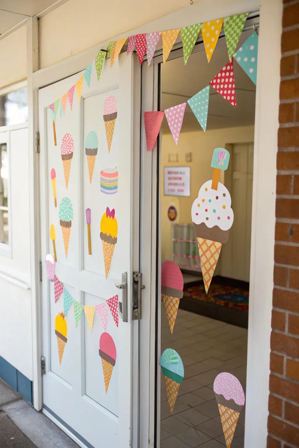 Sweet ice cream and popsicle designs for a refreshing welcome.