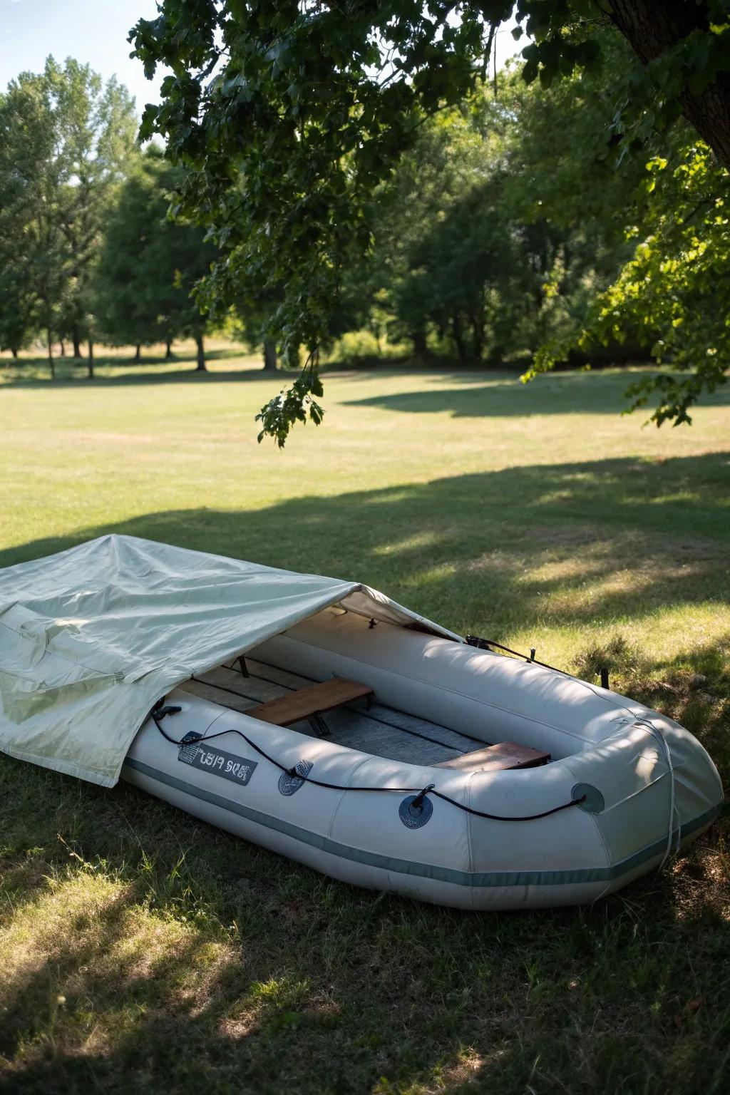 Keeping your aqua vessel partly inflated preserves its shape and extends its lifespan.