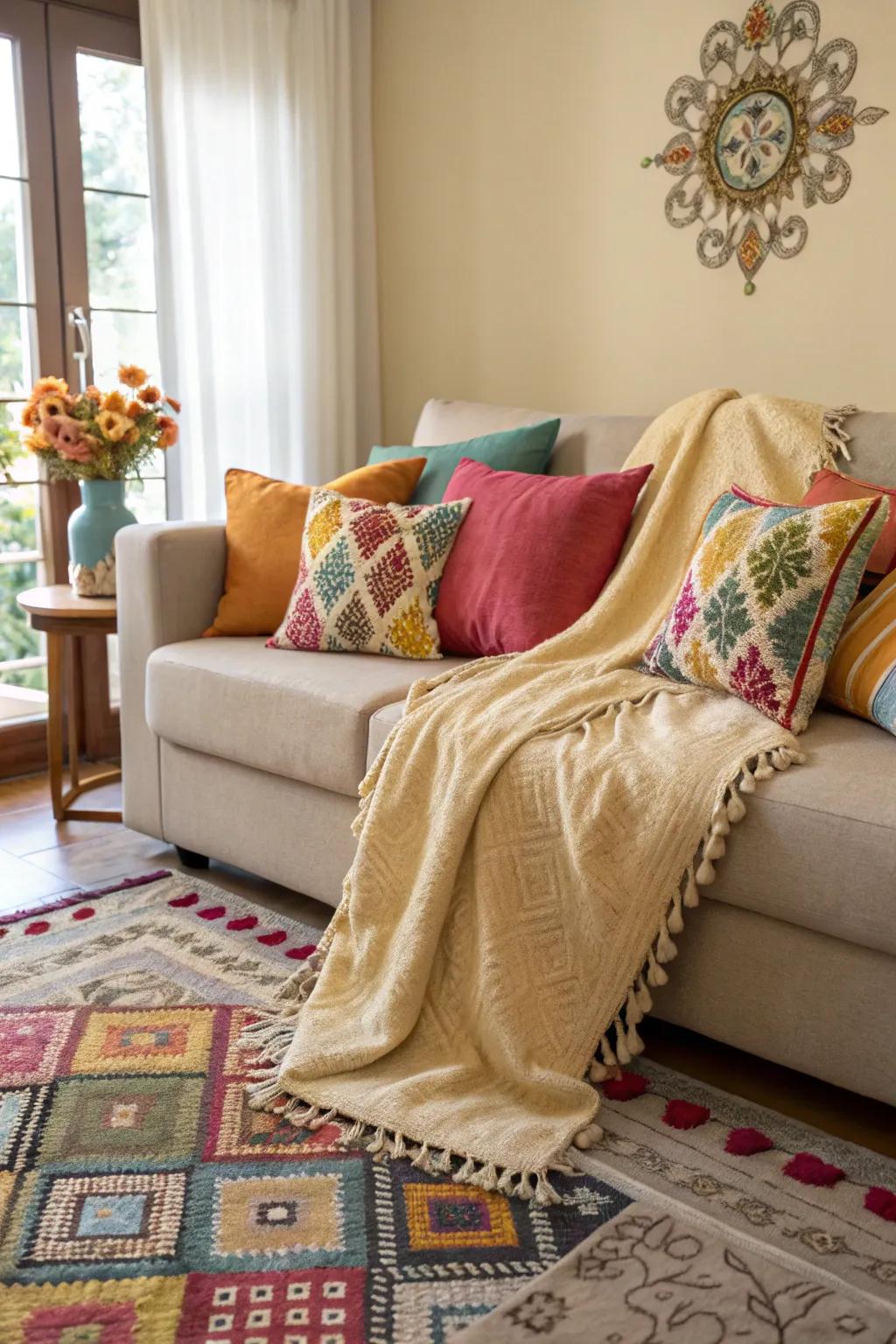 Fabrics that add warmth and personality to your living space.