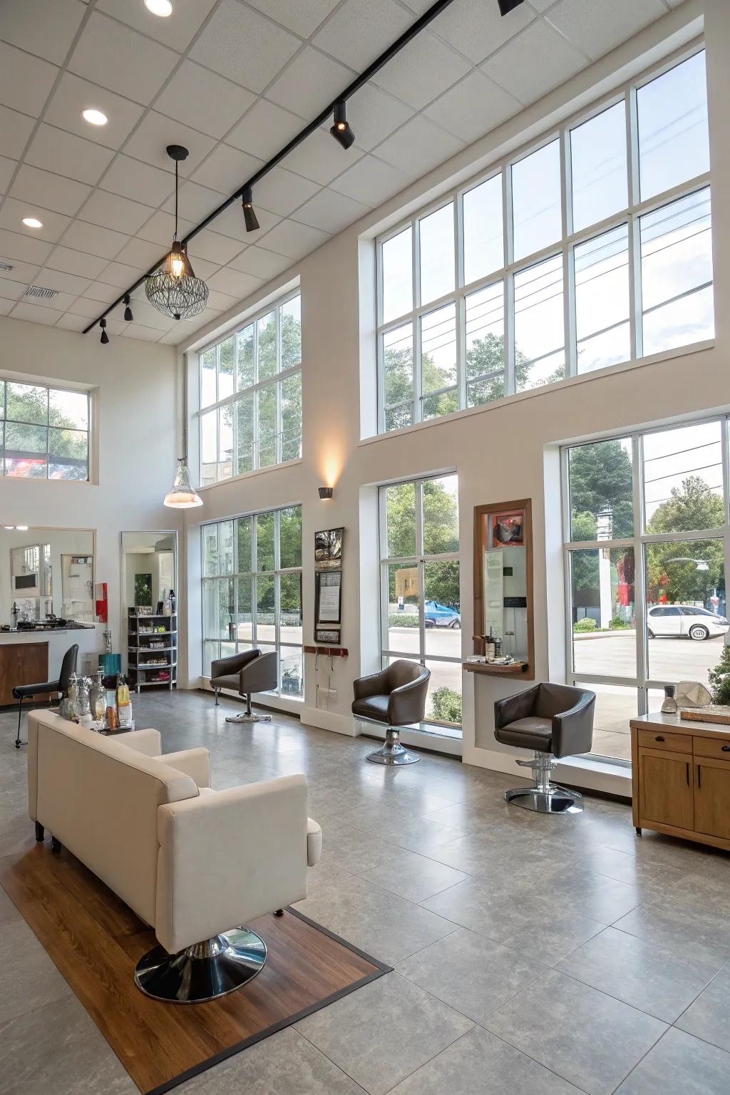 An expansive design that optimizes space utilization and encourages circulation.