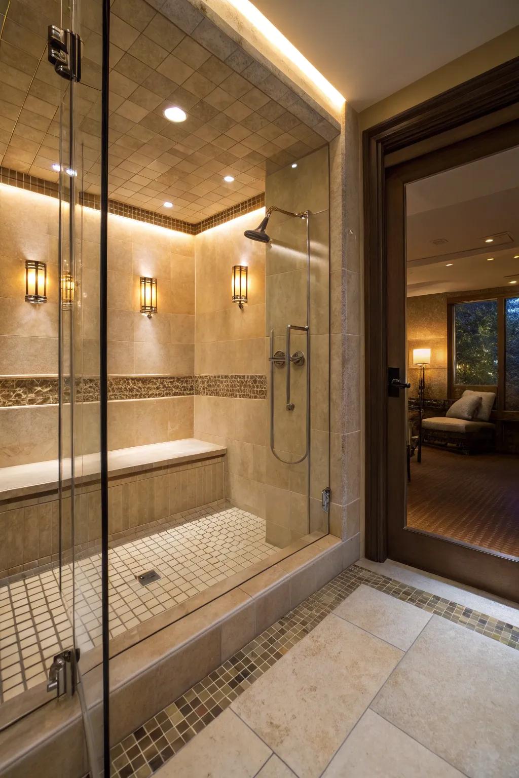 Built-in seating for a hint of luxury.