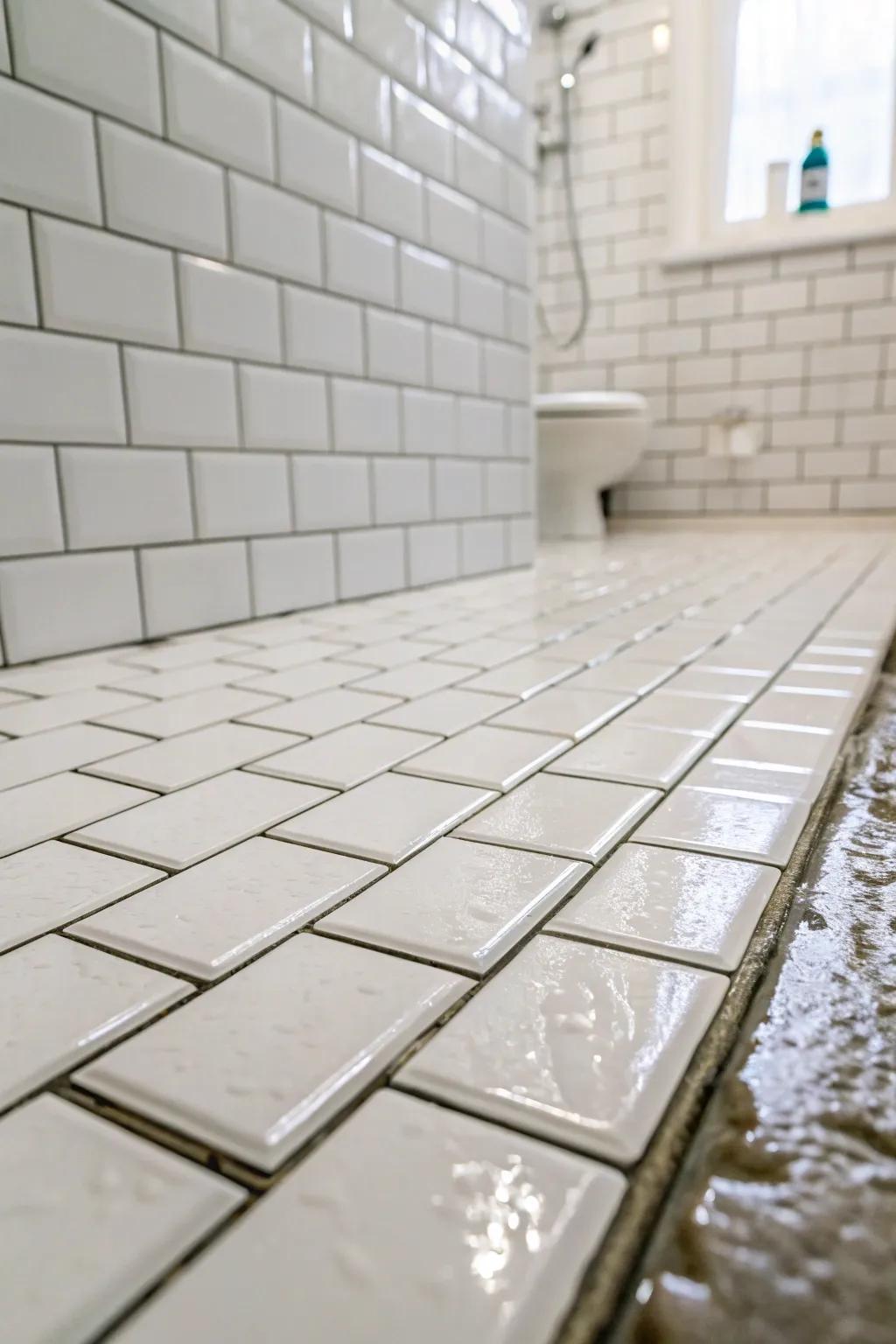 Subway tiles offer a sleek and timeless design for any shower.