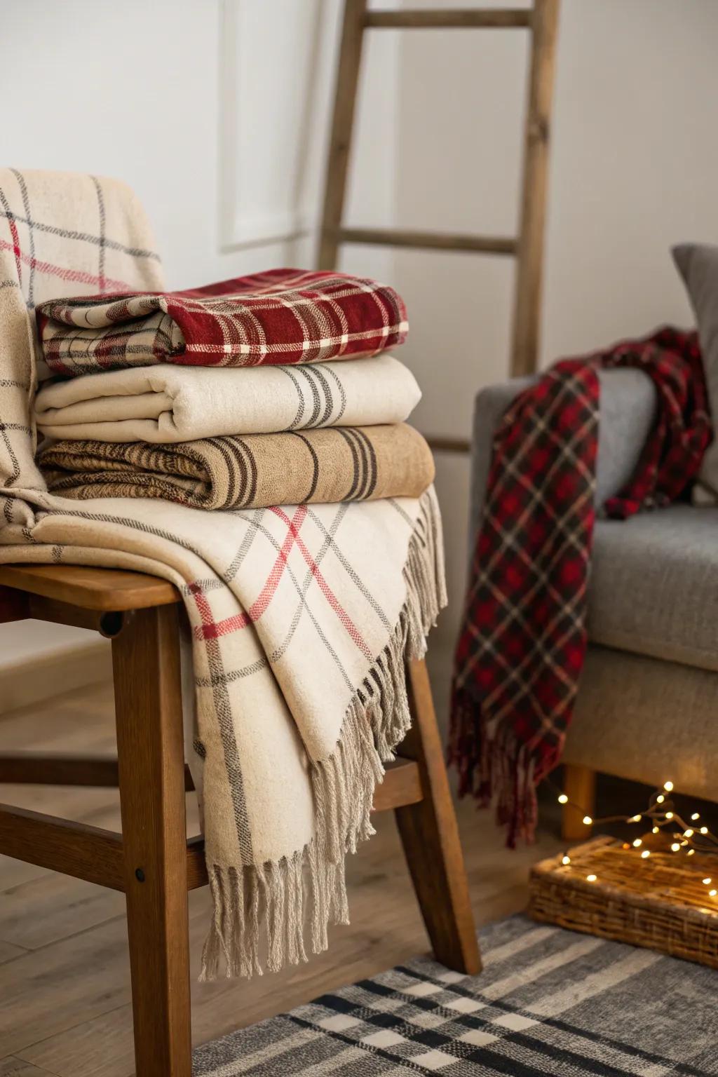 Snug coverings bring warmth to the autumn staging.