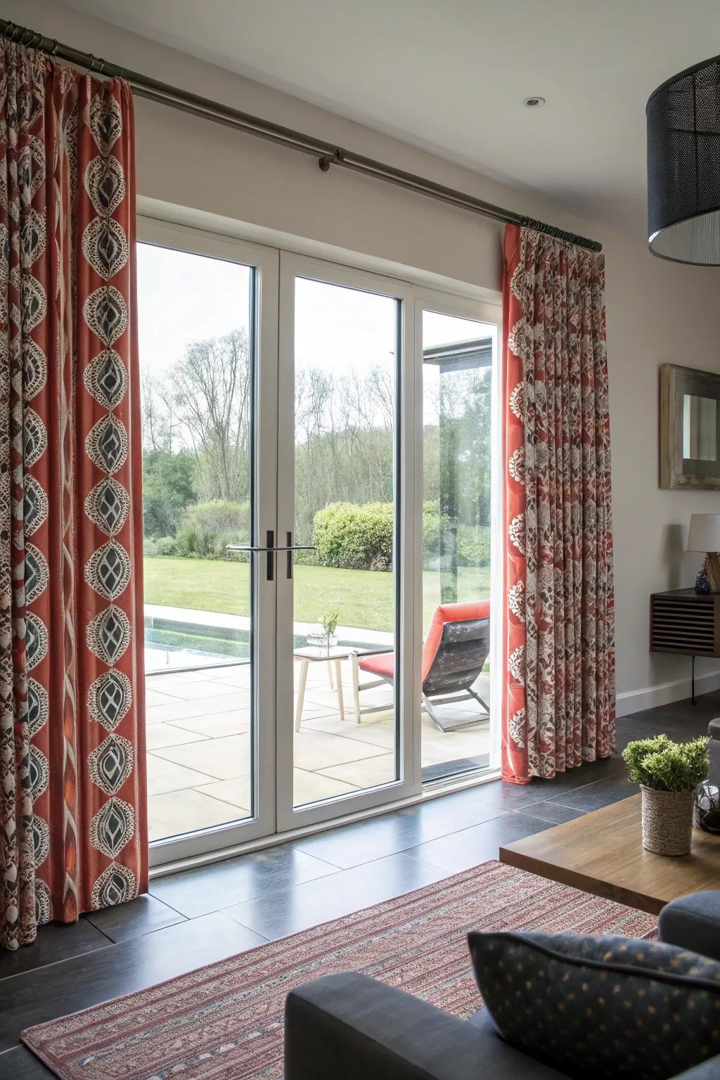 Bold patterns make your curtains a statement piece.