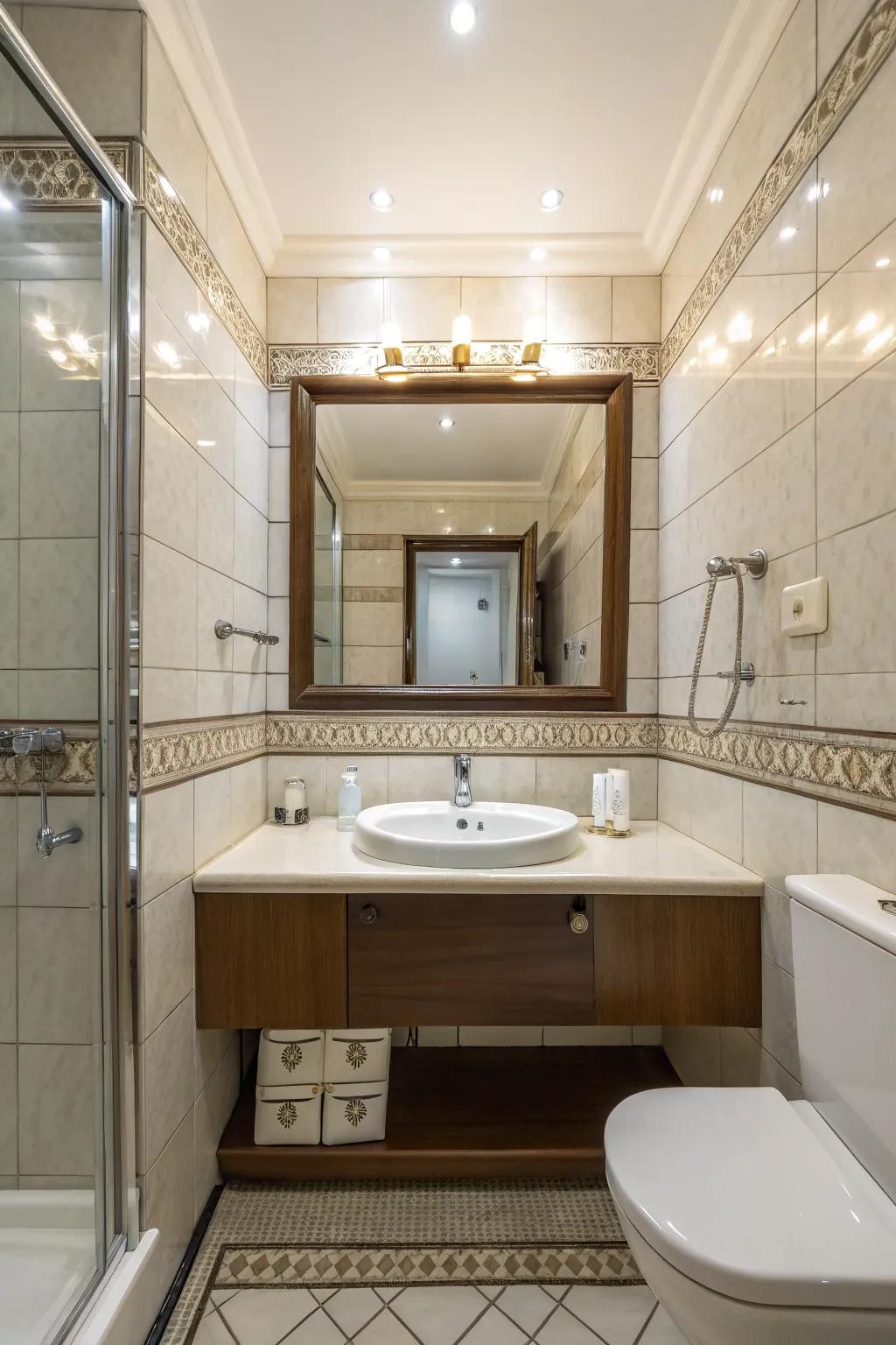 Mirrors are your secret weapon for amplifying light and space.