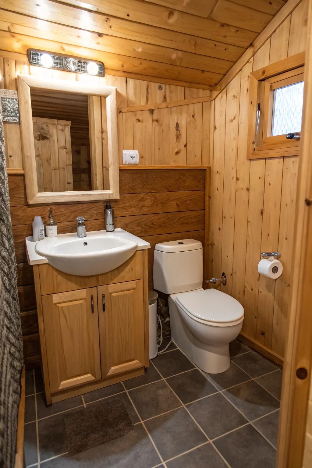 Small-scale installations maximize space while preserving style.