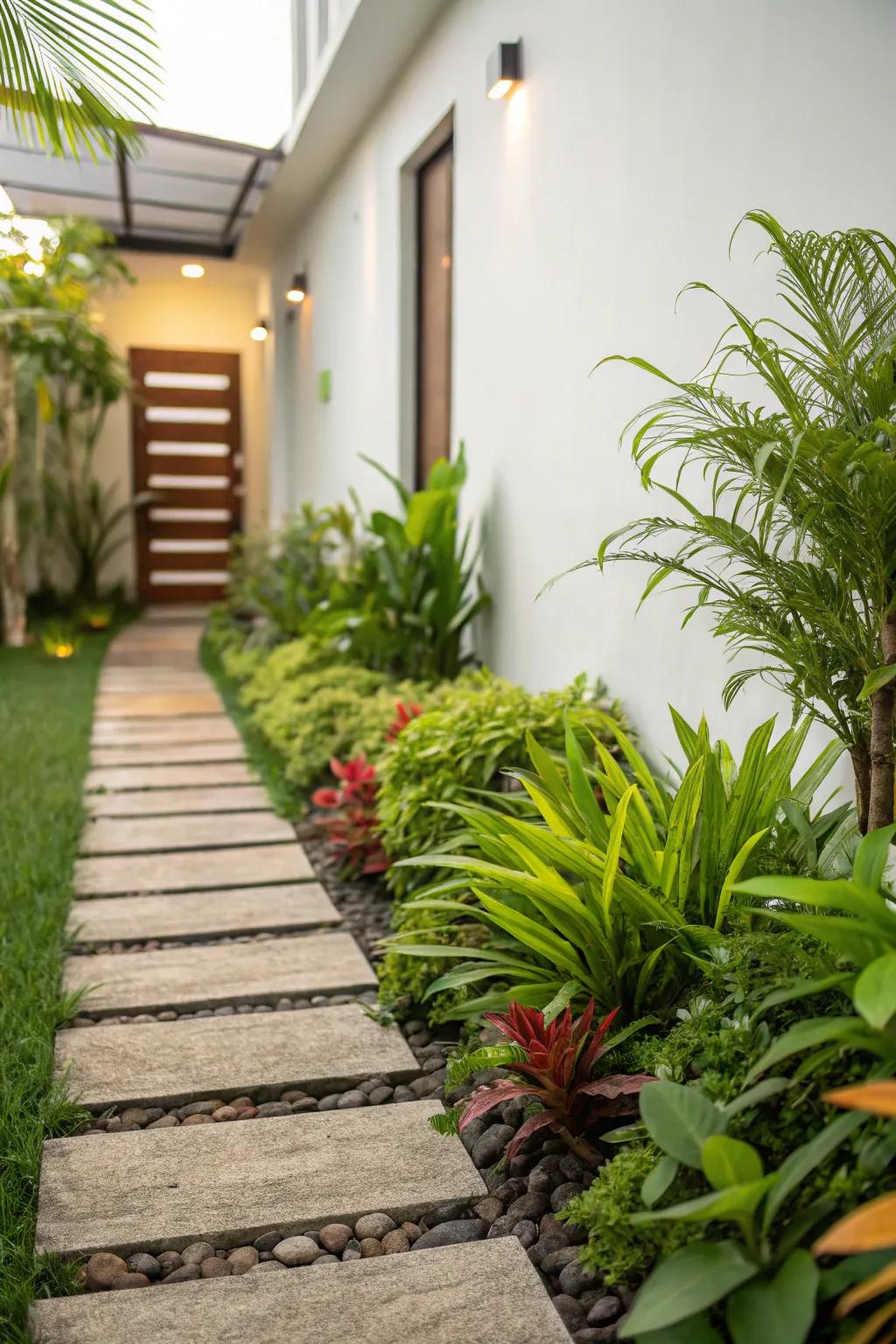 Botanicals inject vitality and rejuvenation into diminutive landings.