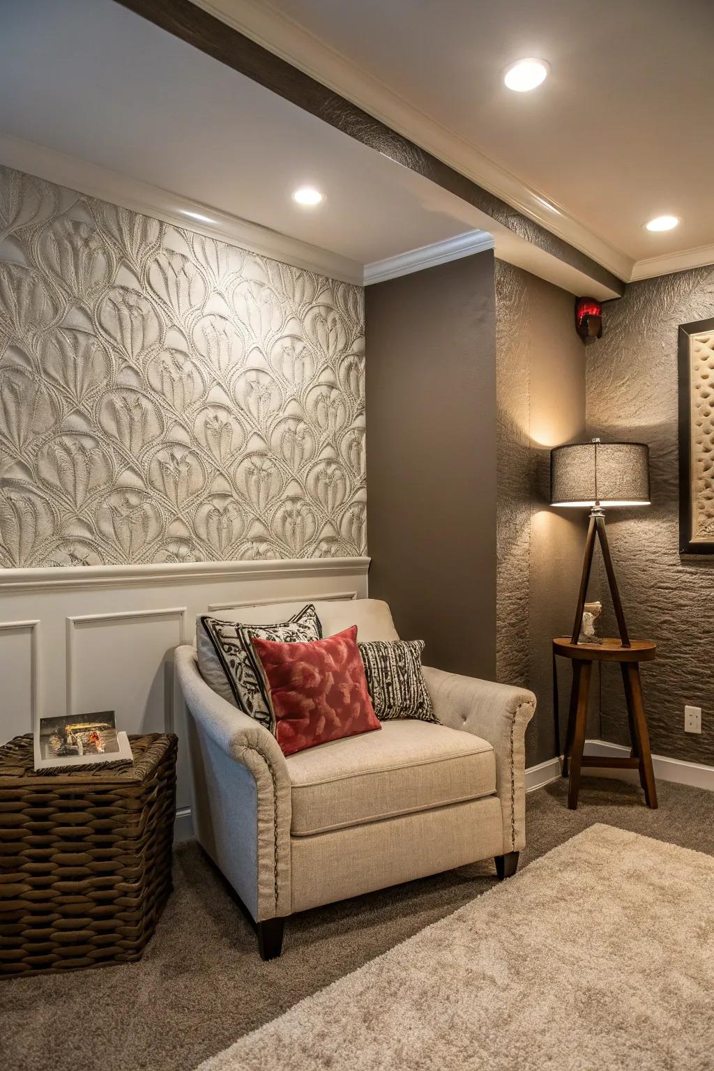 Feature walls have the power to transform even the most compact areas.