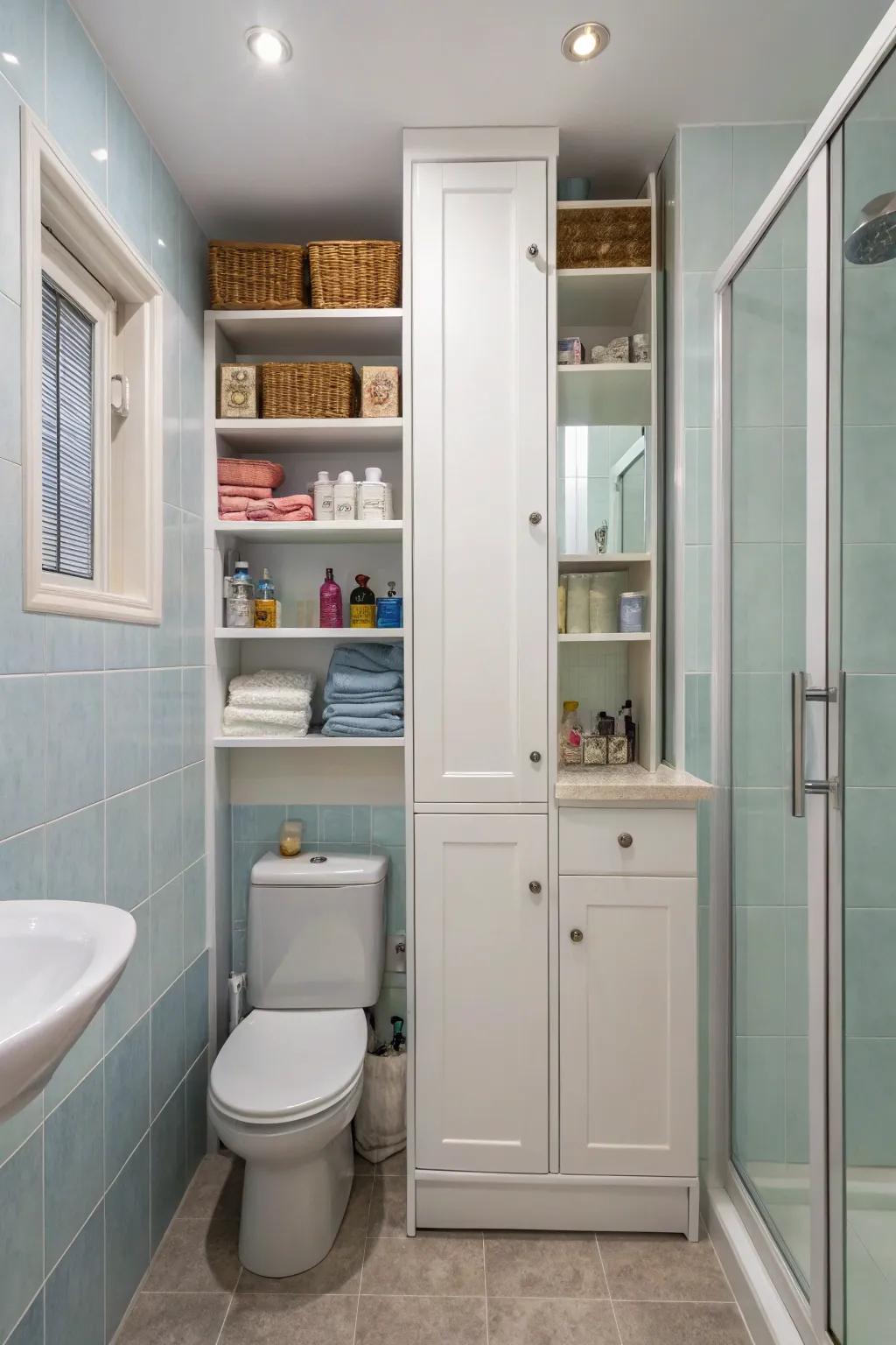 Vertical storage ideas that free up space on the floor.