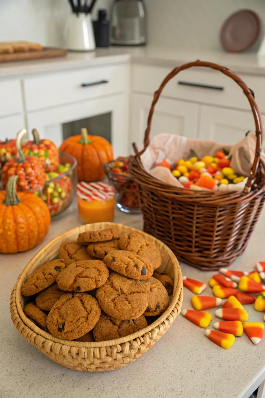 Indulge in delightful Halloween goodies.