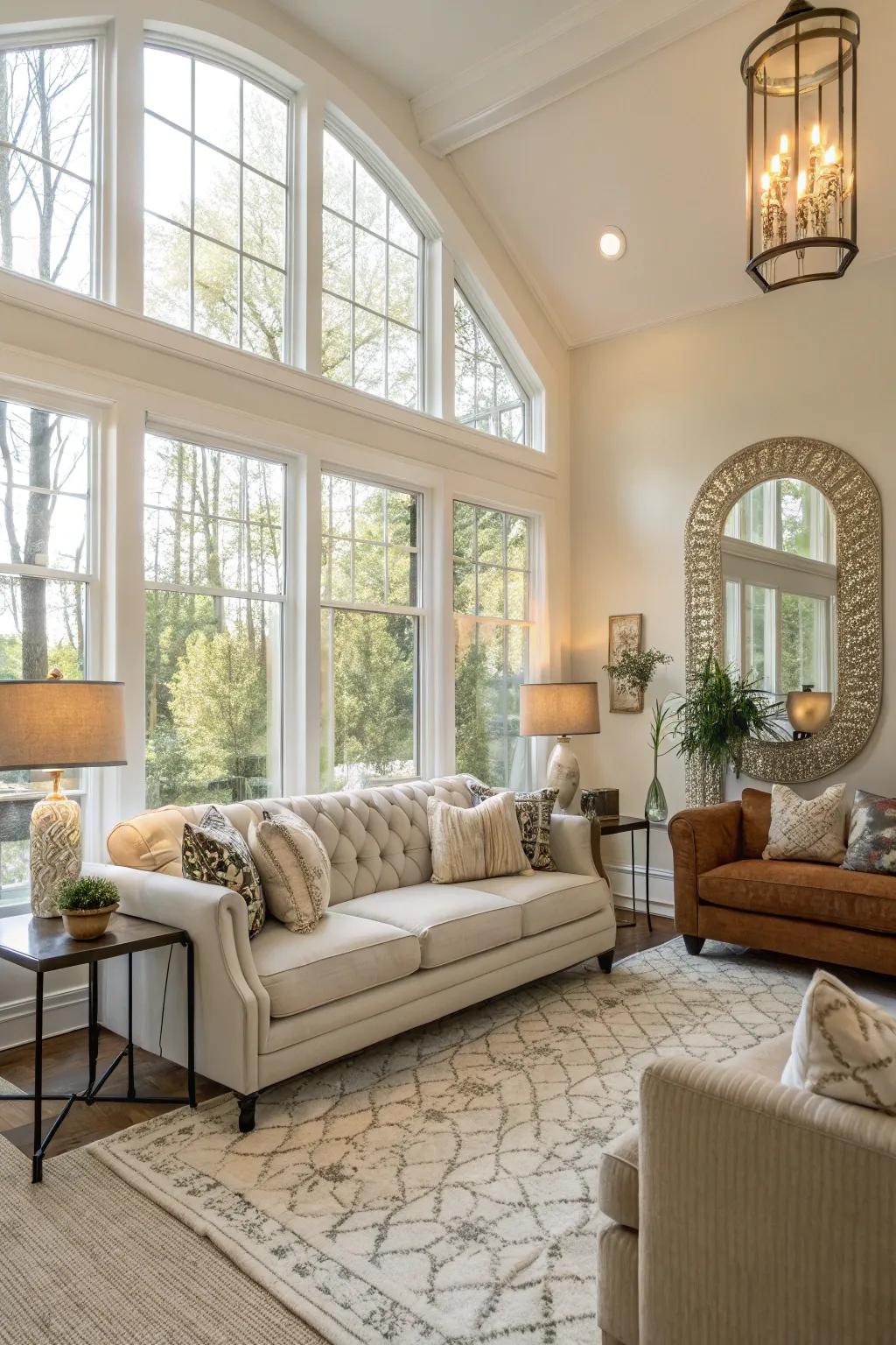 Abundant lighting transforms your house into a comforting escape.