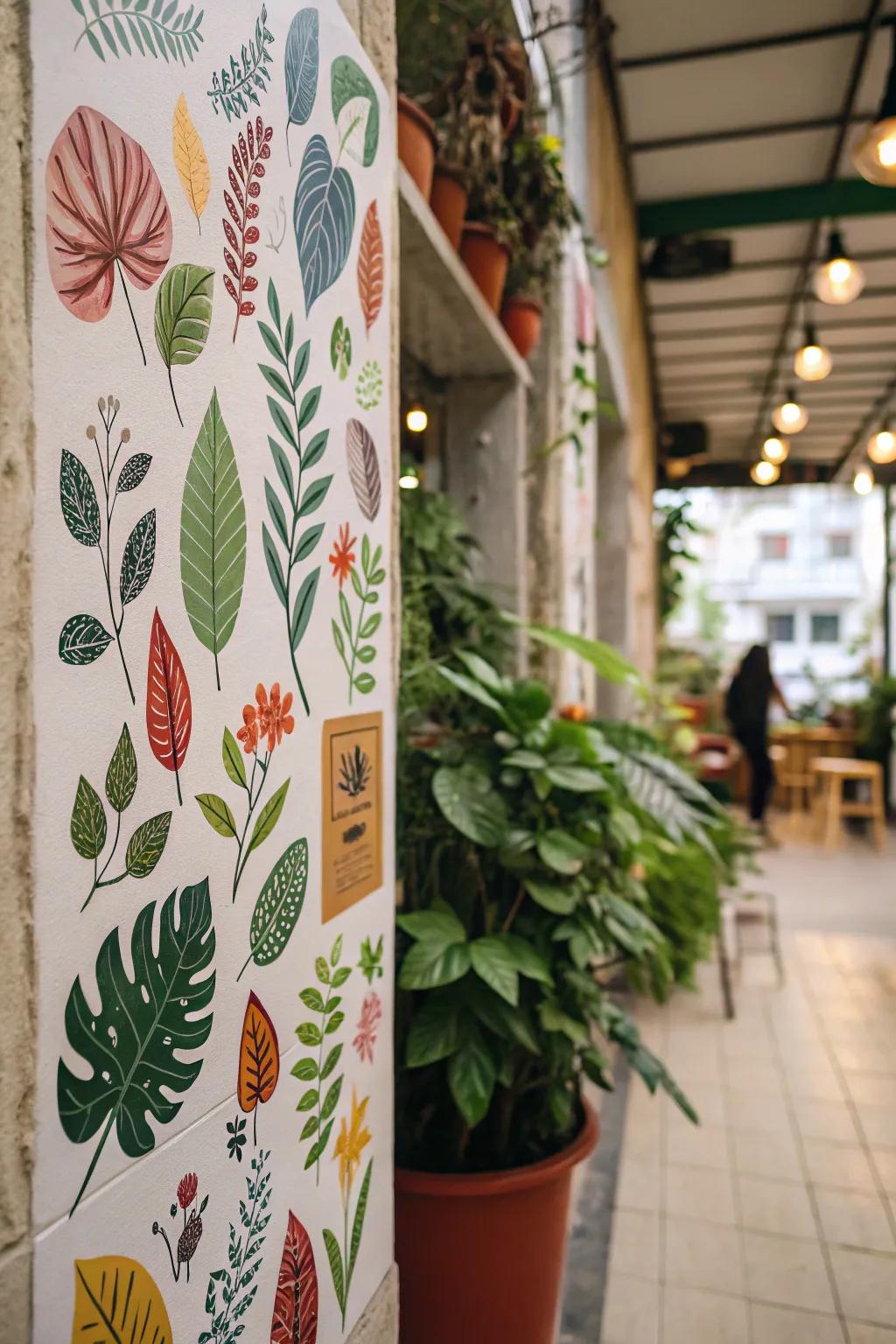 Foster a peaceful setting with decals inspired by nature.