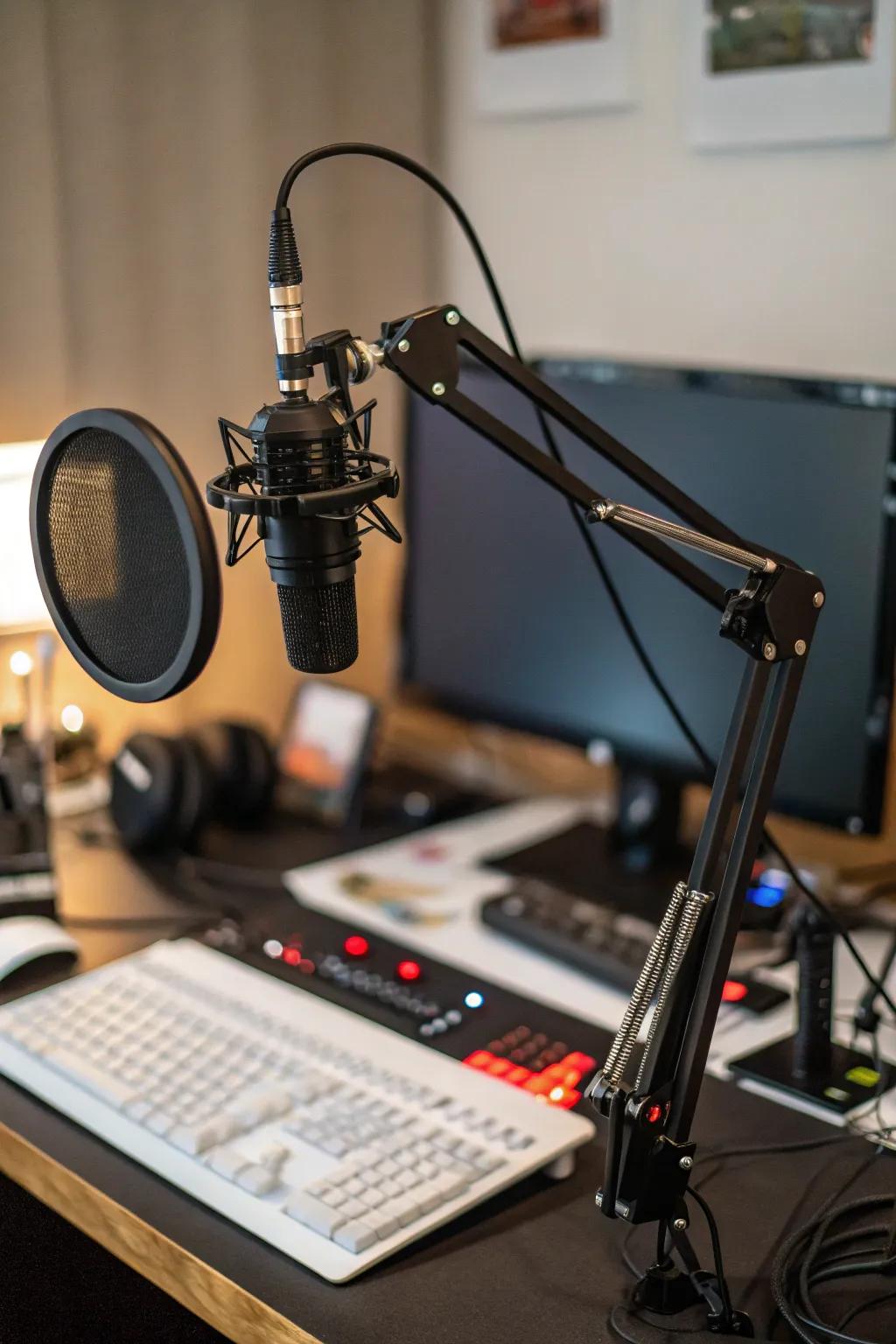 Achieve flawless sound reproduction through a high-end microphone setup.