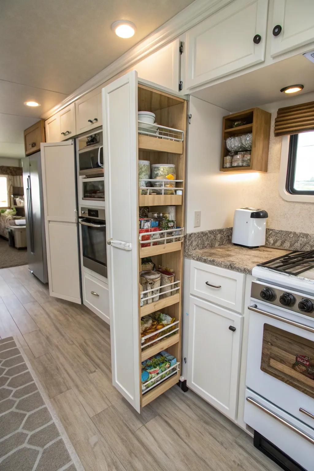 Increase space with clever storage strategies.