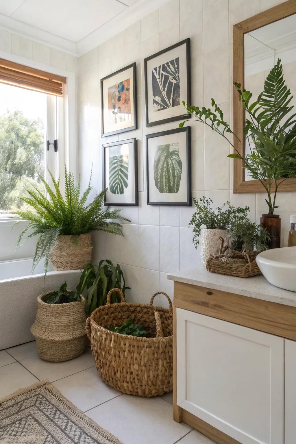 Decorative touches give warmth and individuality to any bathroom setting.