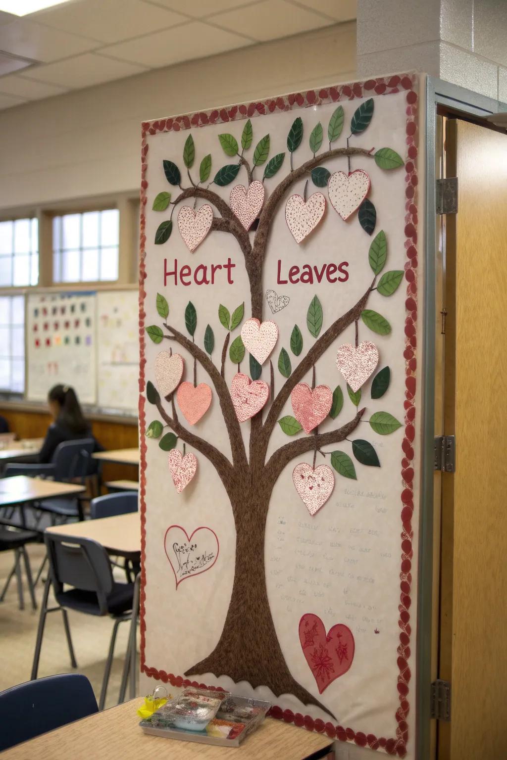 A tree of love and friendship flourishes in the office.