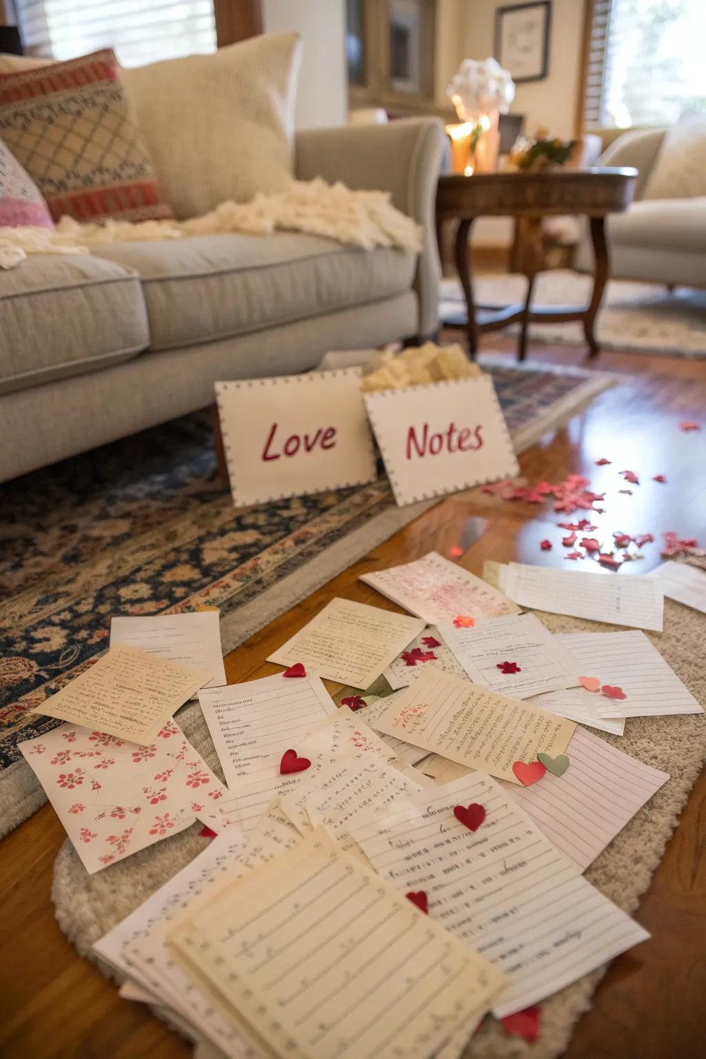 Surprise your loved one with heartfelt DIY love notes.