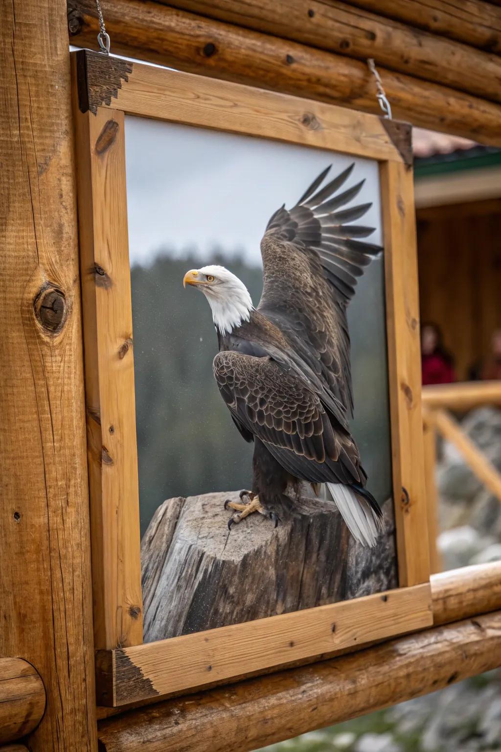 An inspiring eagle poster embodying strength and liberty.